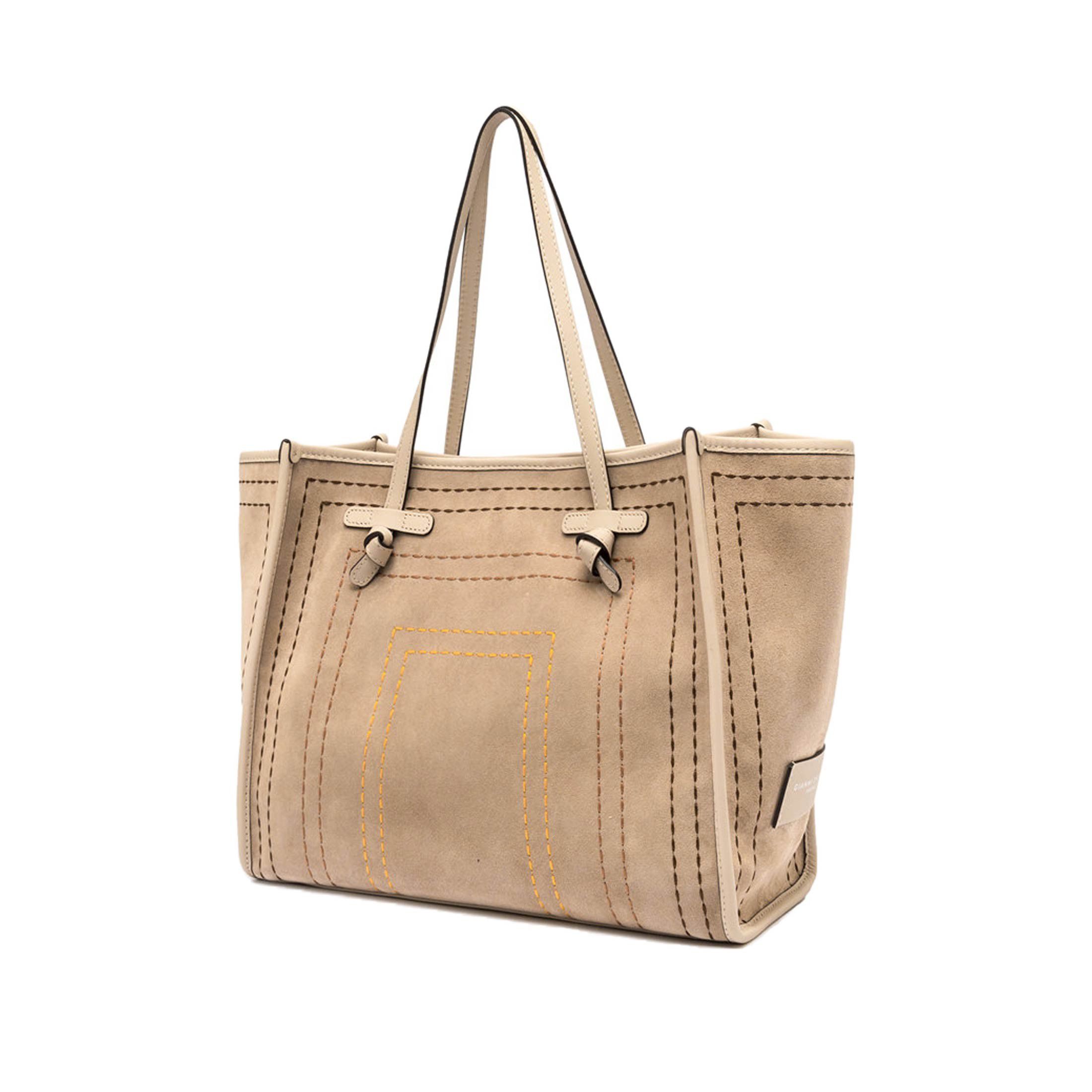 Marcella club shopping in camoscio e corda da donna