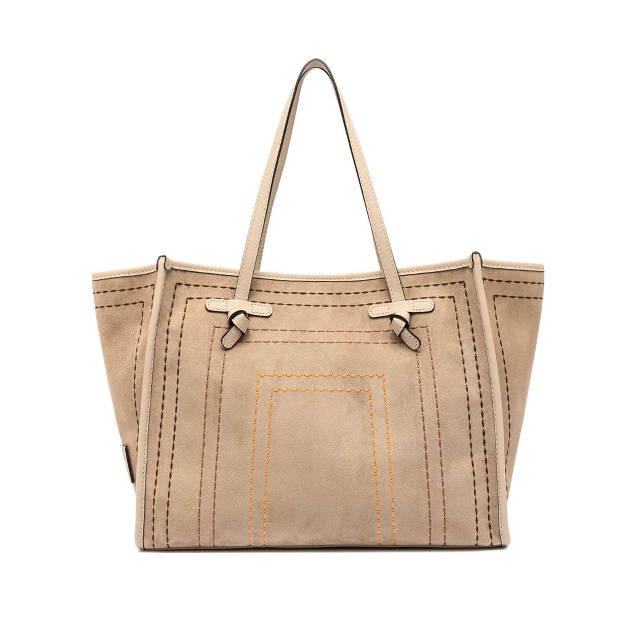Marcella club shopping in camoscio e corda da donna