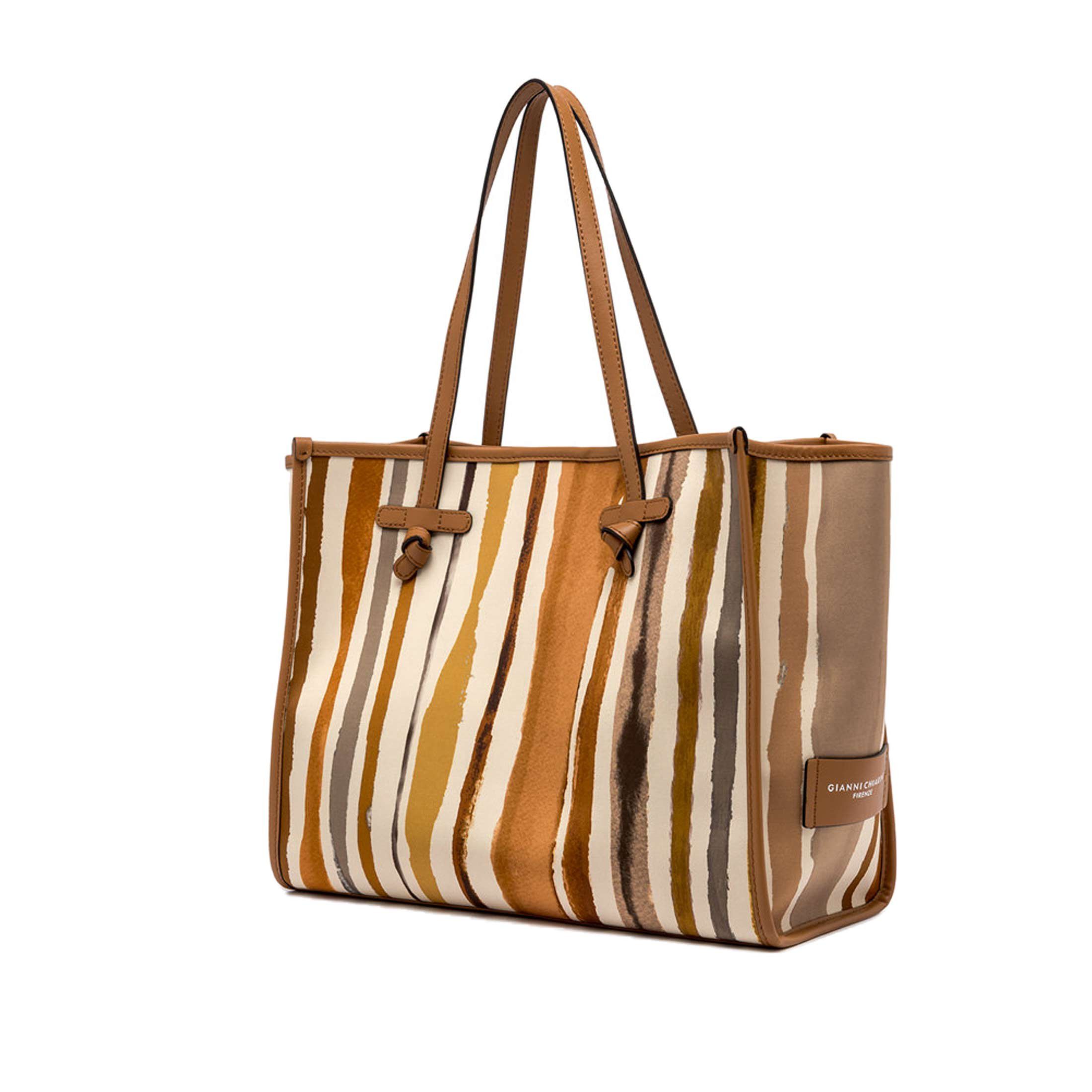 Marcella club shopping in canvas e pelle da donna