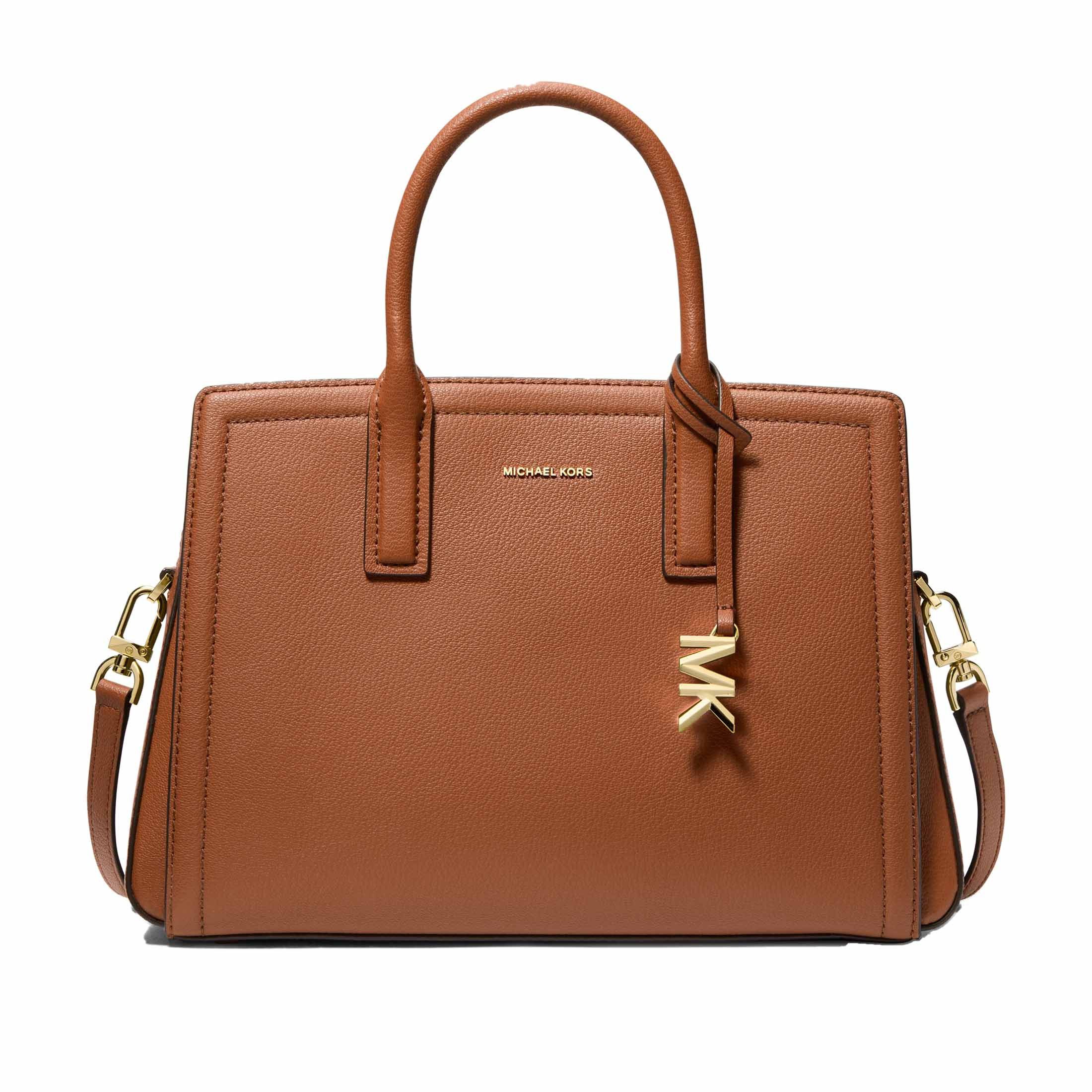 Michael kors borsa a mano satchel laila medium in pelle da donna