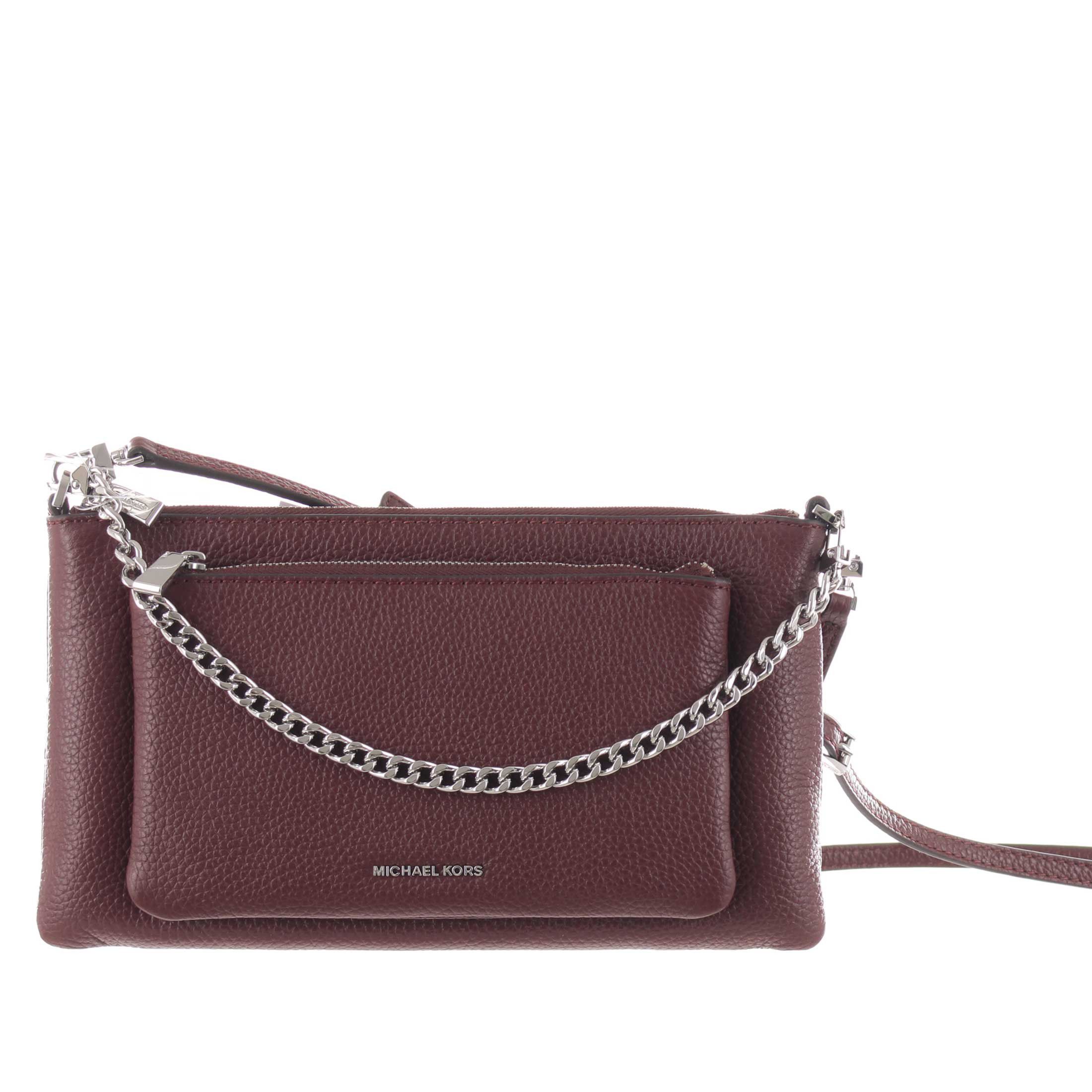 Michael kors crossbody jet set medium pckt conv xbody in pelle da donna