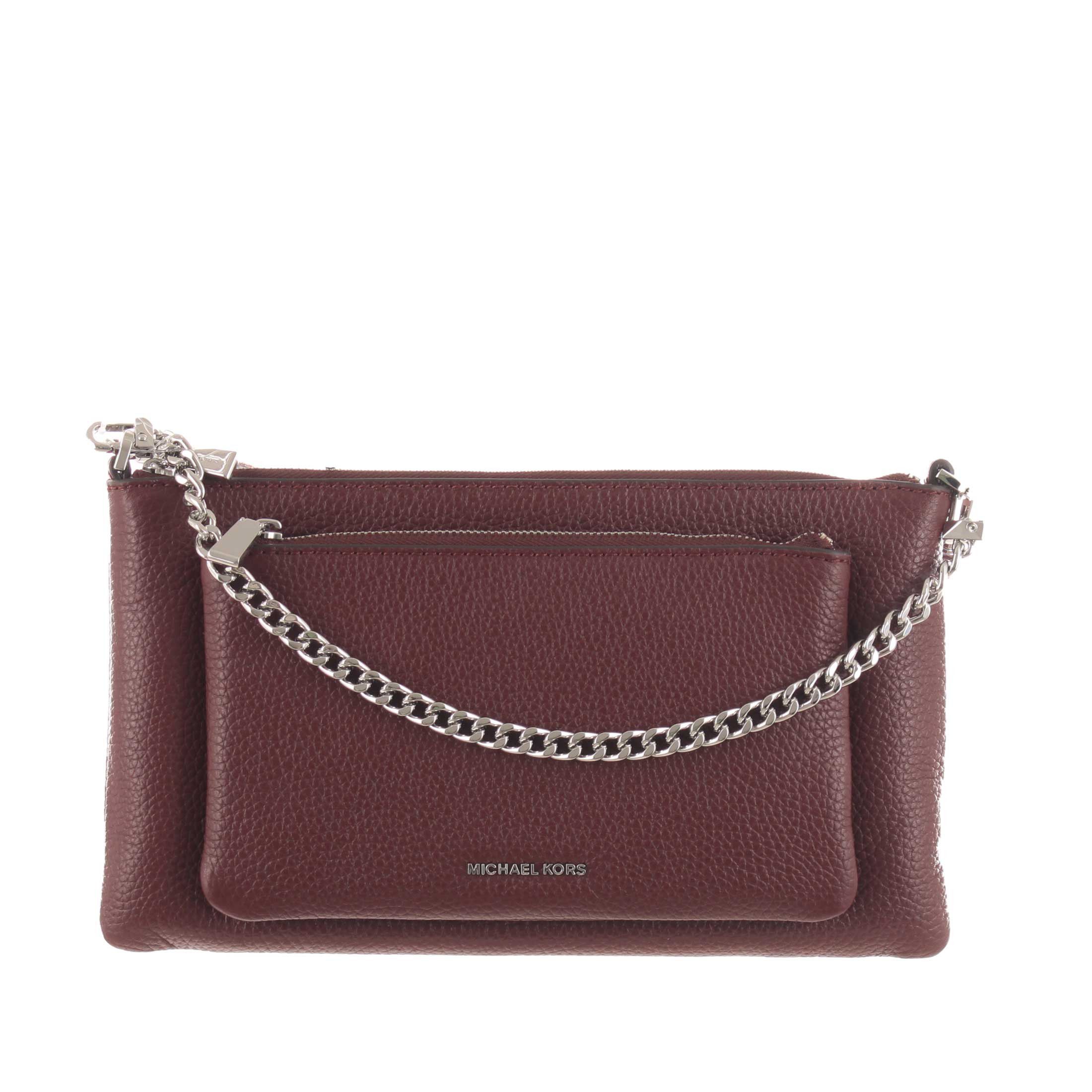 Michael kors crossbody jet set medium pckt conv xbody in pelle da donna