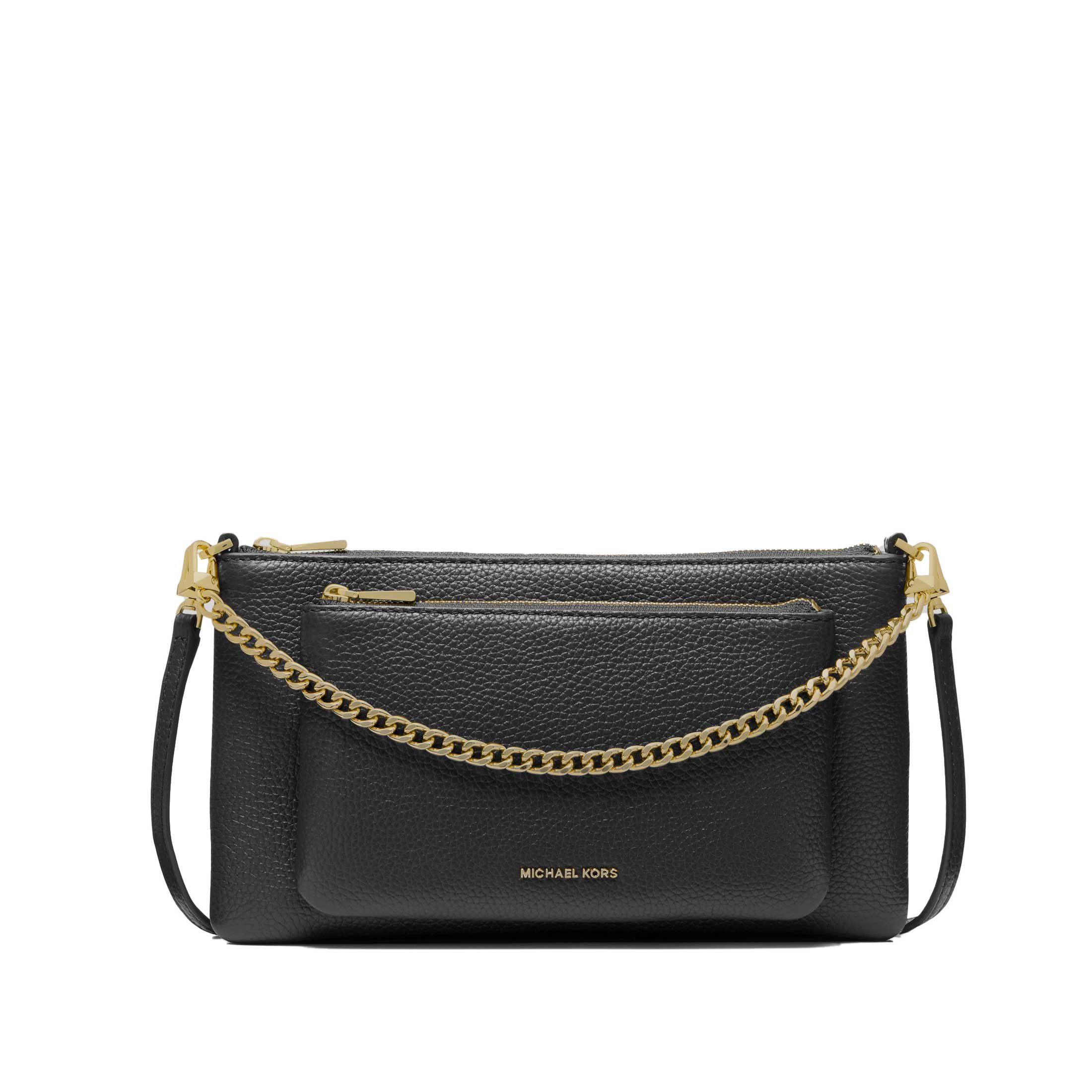 Michael kors crossbody jet set medium pckt conv xbody in pelle da donna