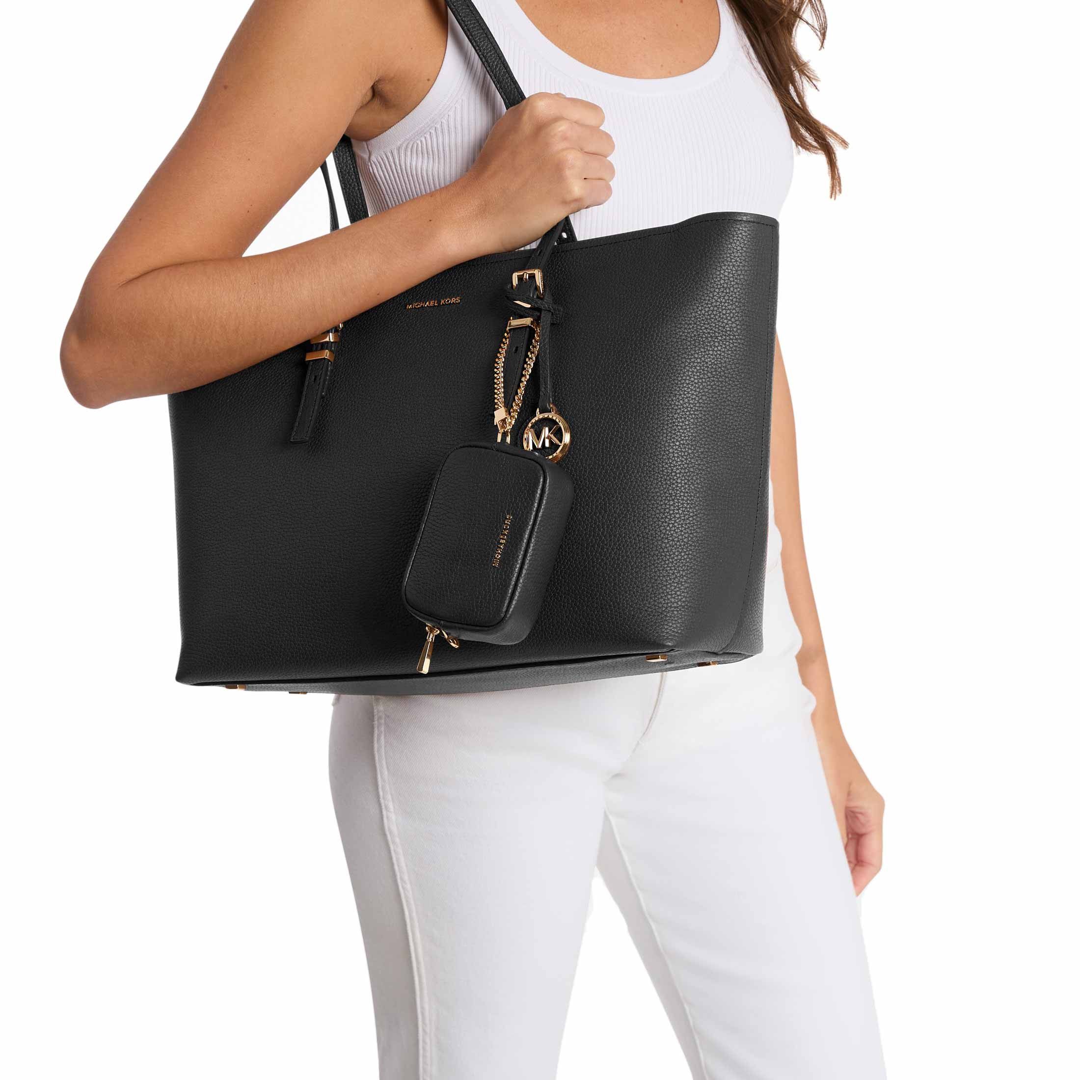 Michael kors shopping quinn tote large ew tz in pelle da donna