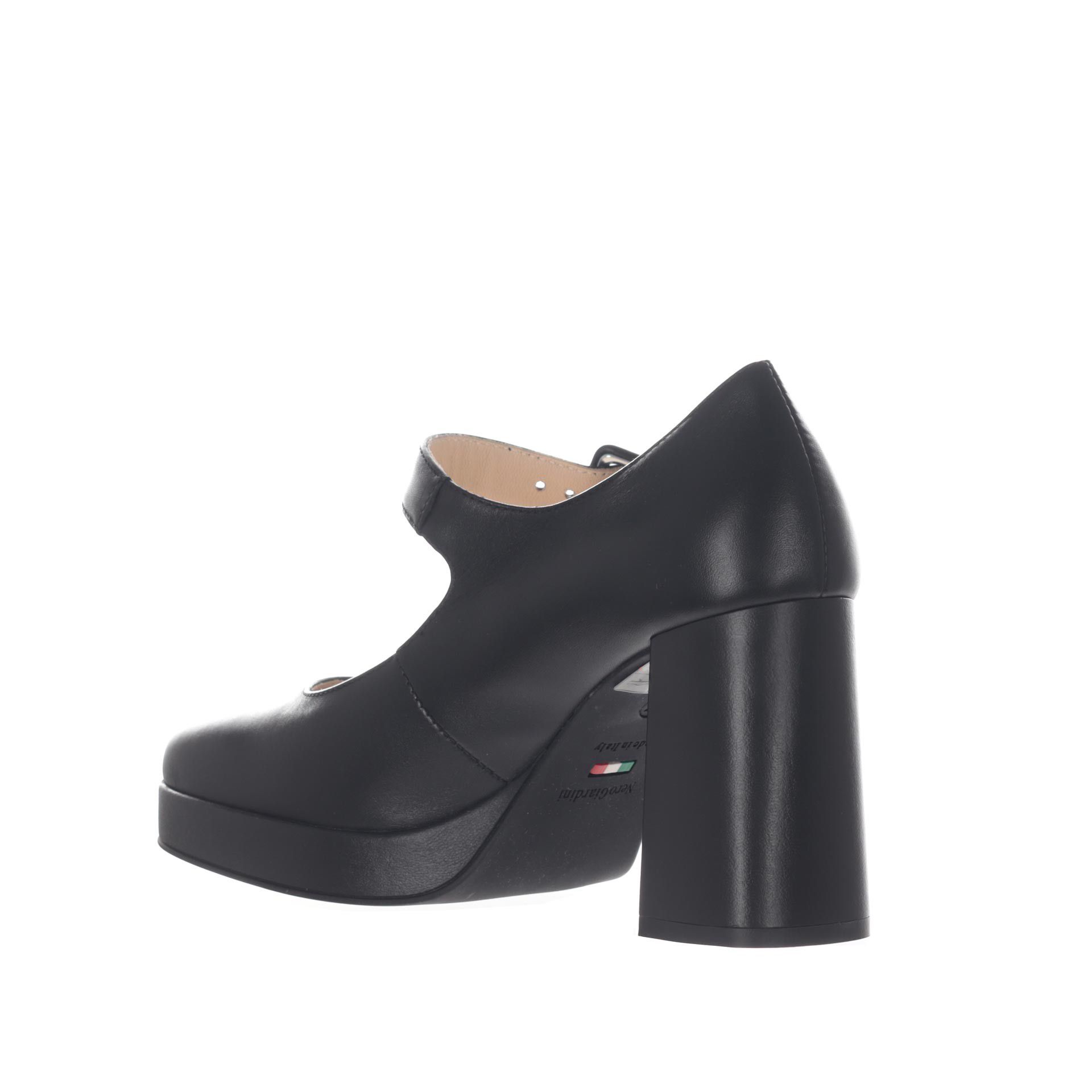 Nero giardini décolleté con cinturino in nappa da donna