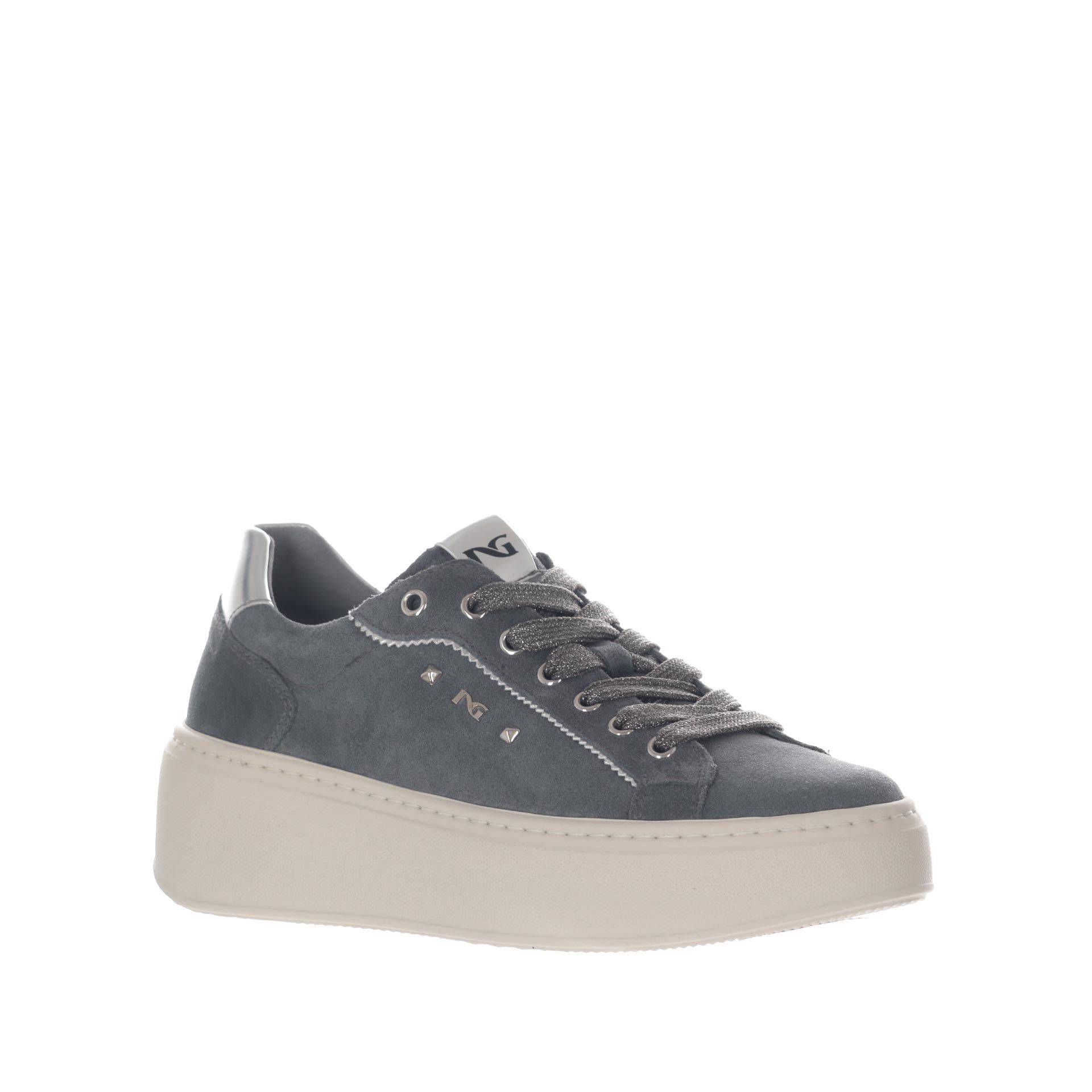 Nero giardini sneaker in camoscio da donna