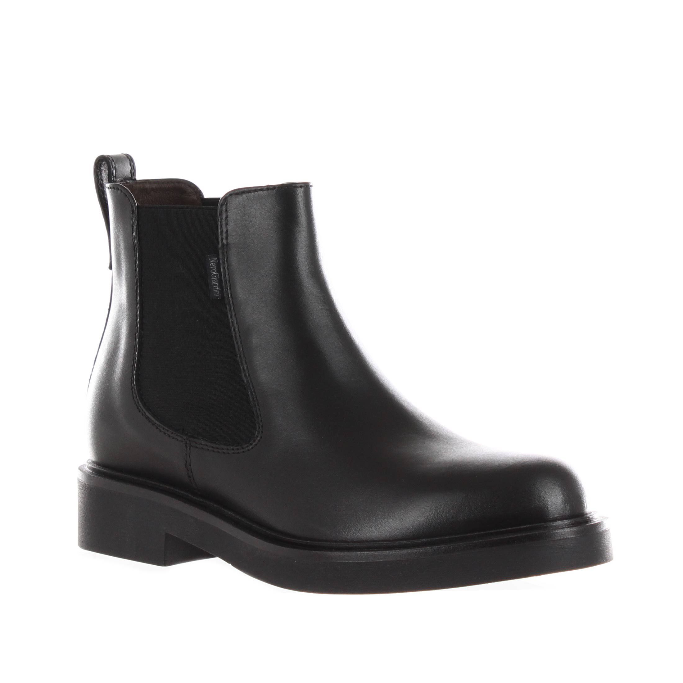 Nero giardini stivaletto beatles in pelle da donna