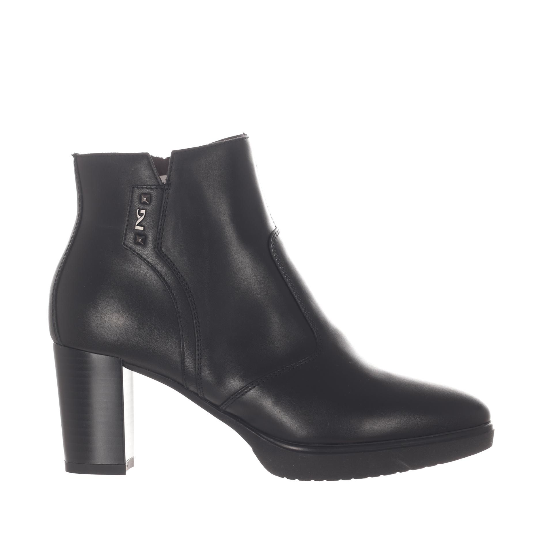 Stivaletto in pelle con dettaglio decorativo