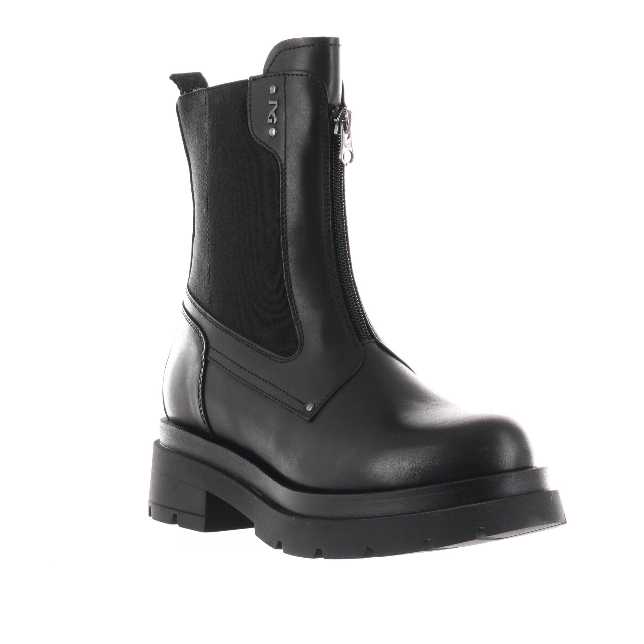 Nero giardini stivaletto in pelle con zip da donna
