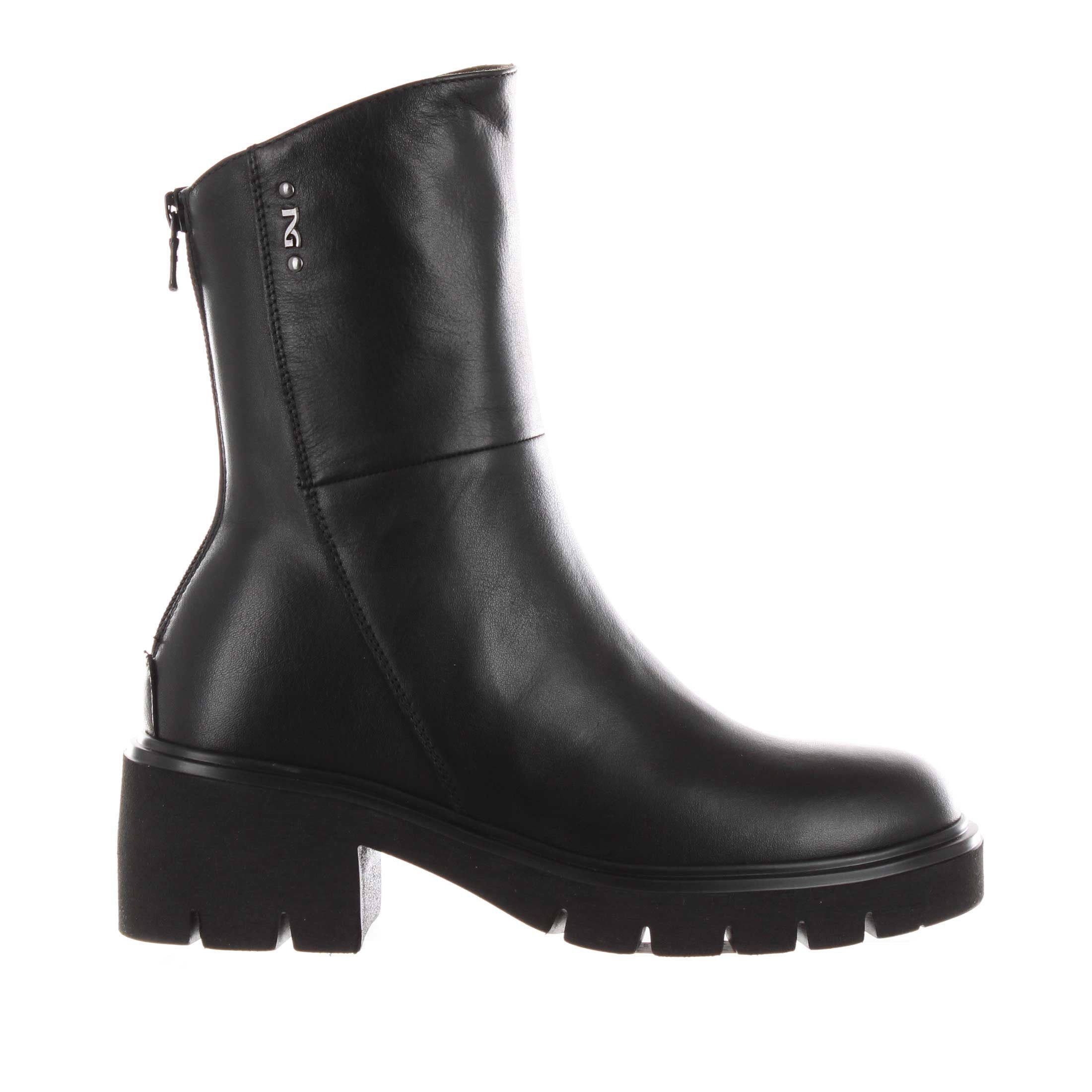 Nero giardini stivaletto in pelle con zip posteriore da donna