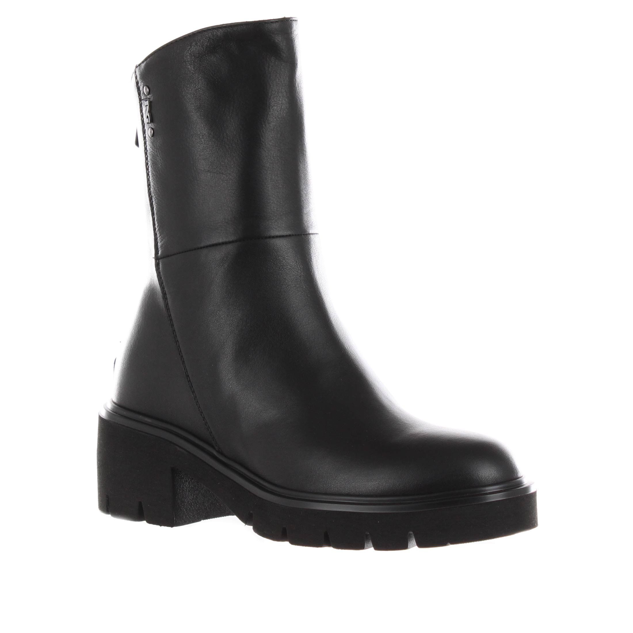 Nero giardini stivaletto in pelle con zip posteriore da donna