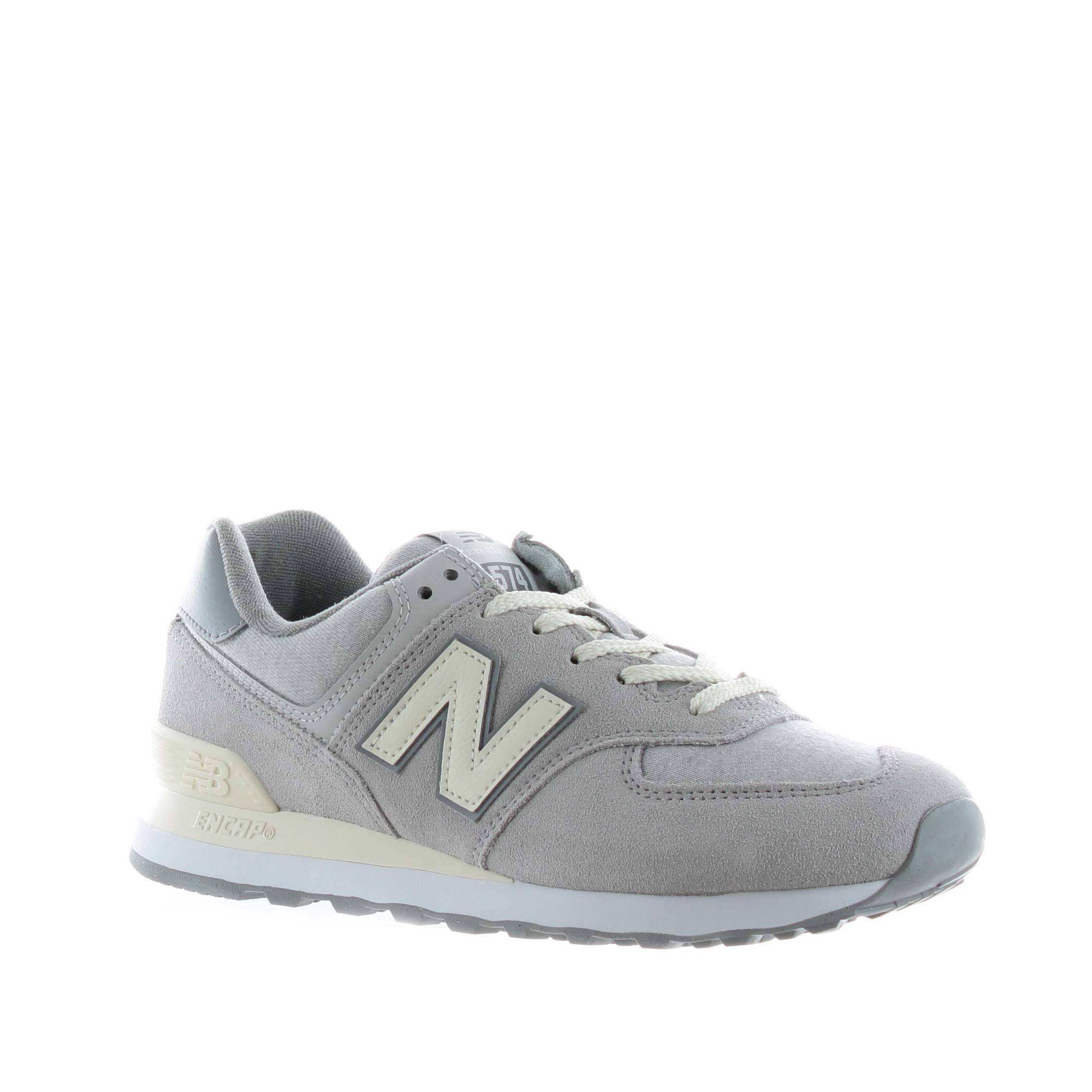 New balance sneaker 574 in camoscio e tessuto da uomo