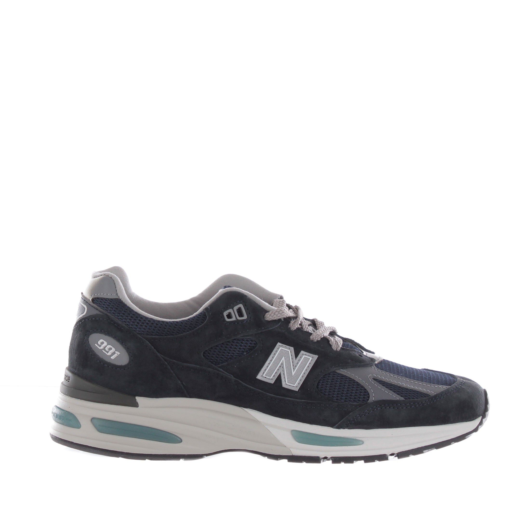 New balance sneaker 991 in camoscio e mesh da uomo