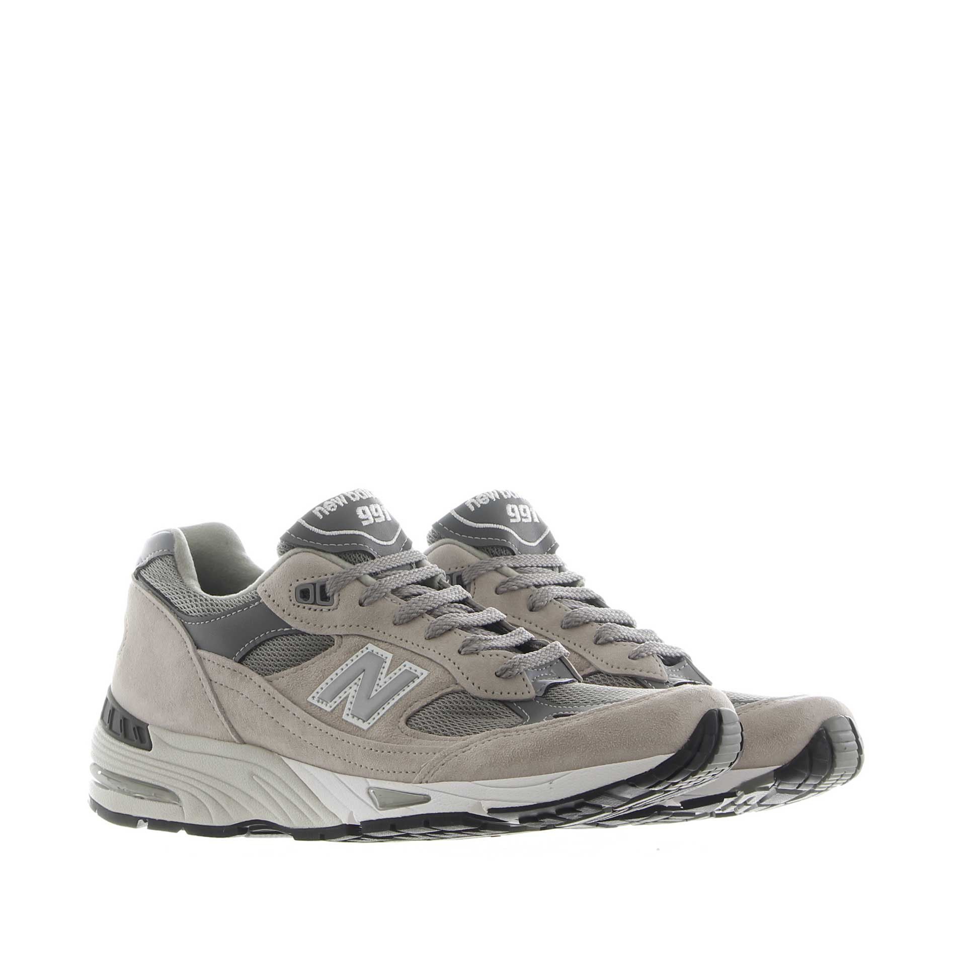 New balance sneaker 991 in camoscio e pelle da uomo