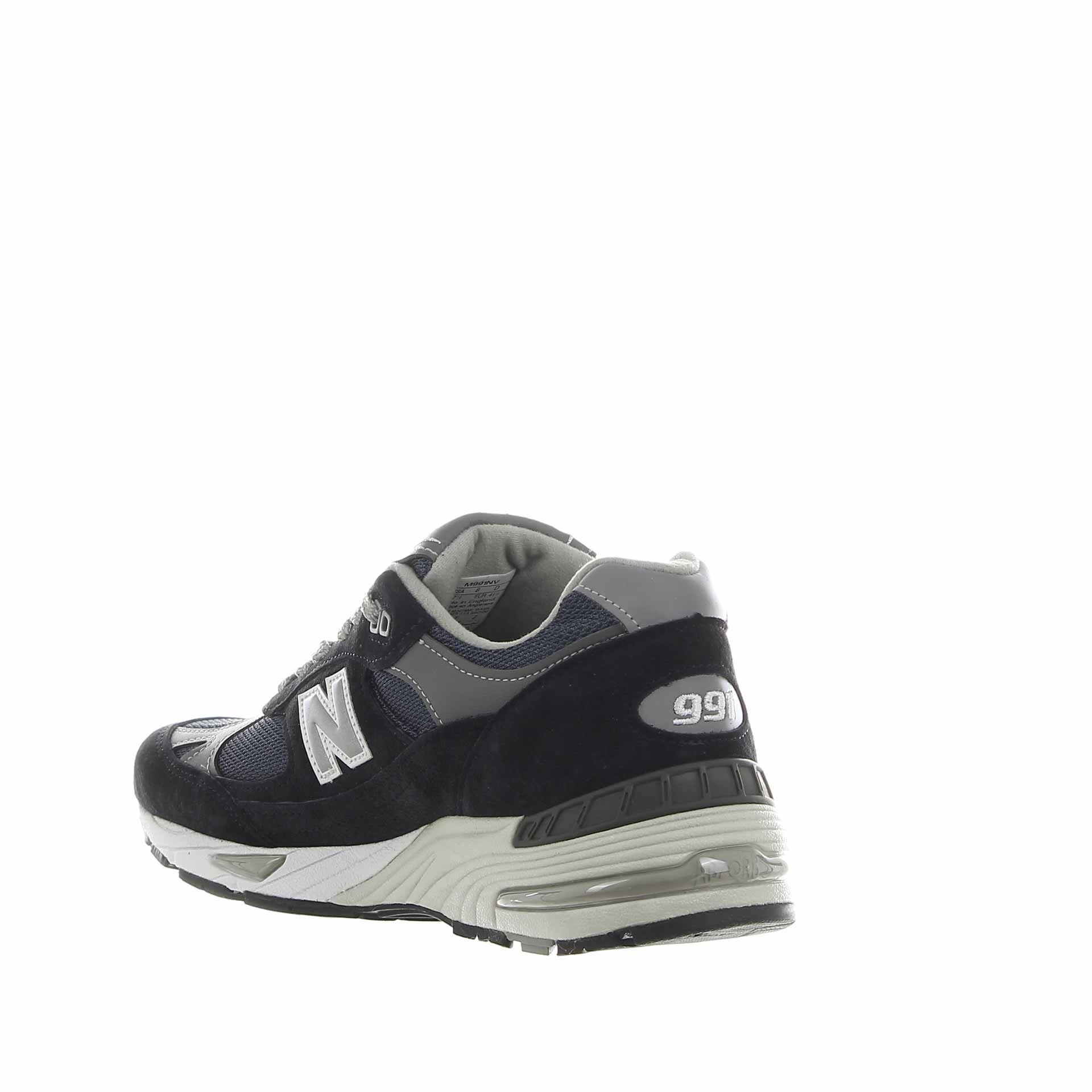 New balance sneaker 991 in camoscio e pelle da uomo