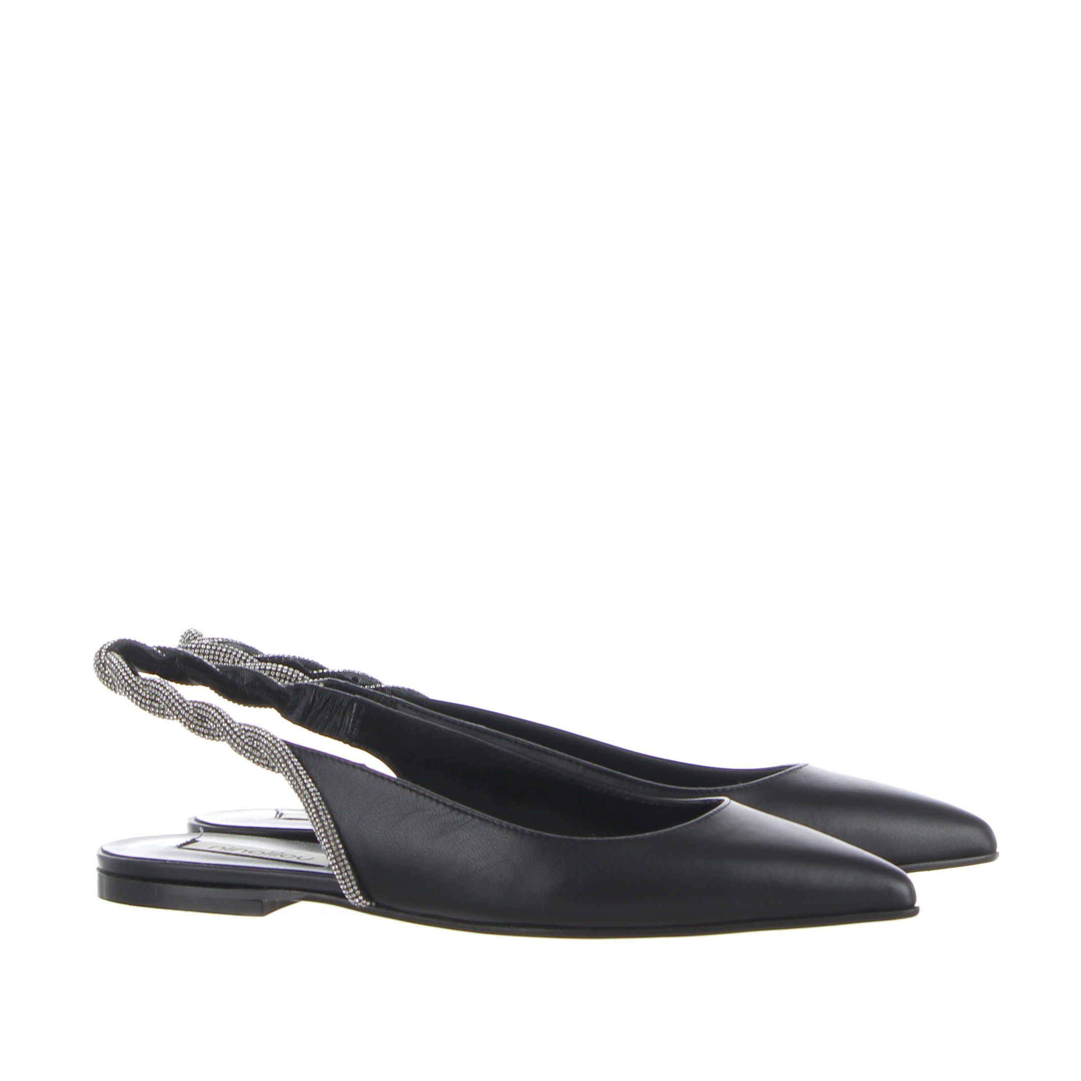 Ninalilou slingback in nappa con cinturino gioiello da donna