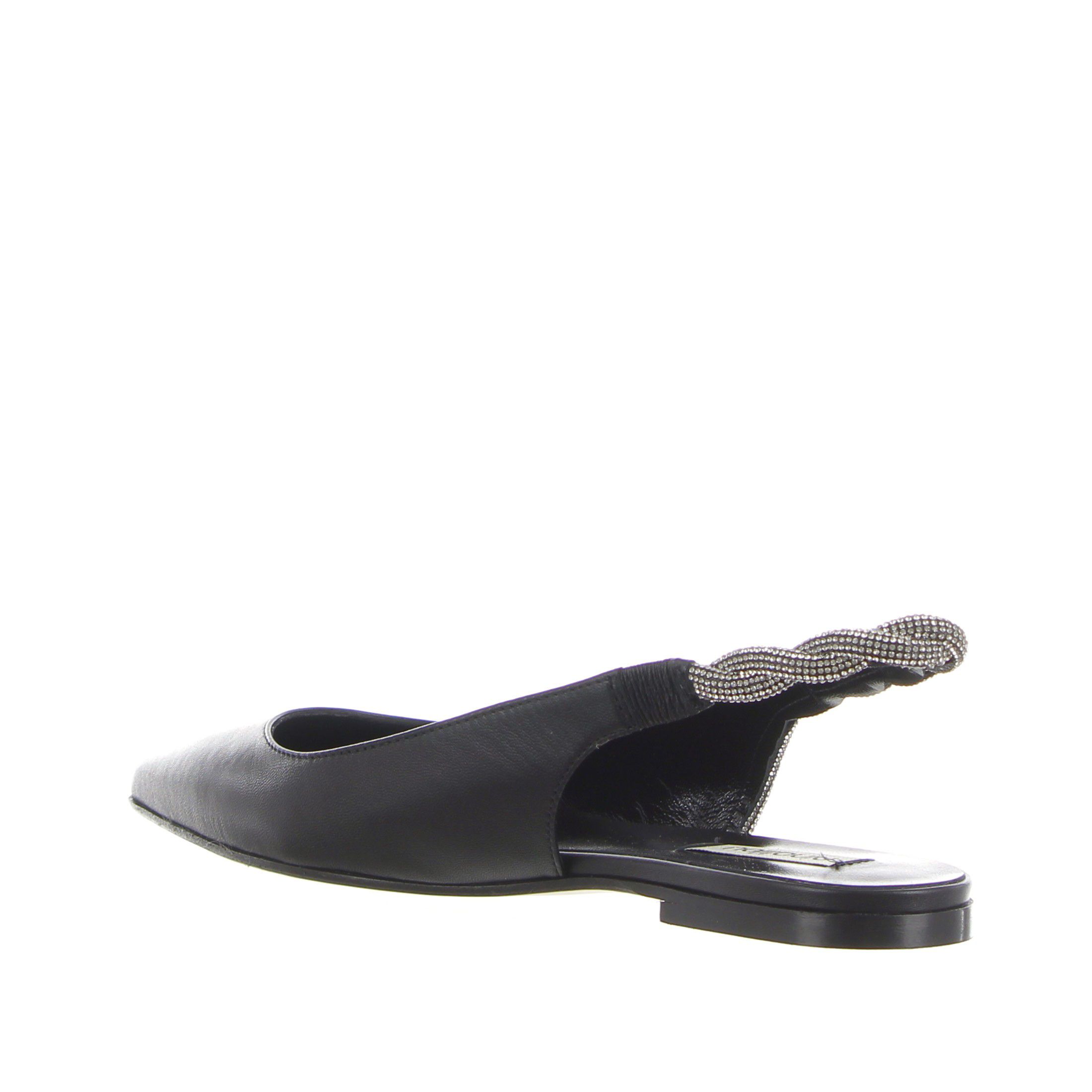 Ninalilou slingback in nappa con cinturino gioiello da donna