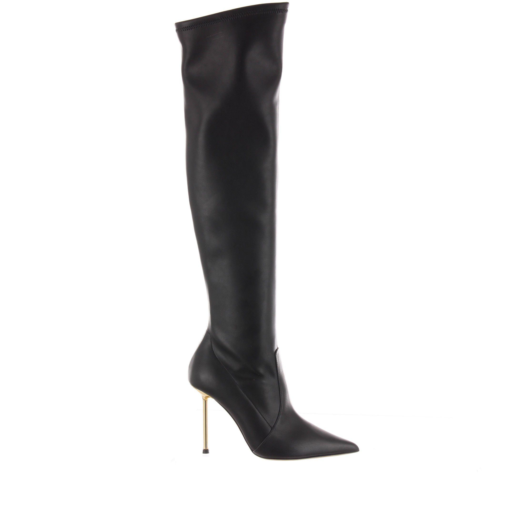 Ninalilou stivale cuissard helen a punta in pelle da donna