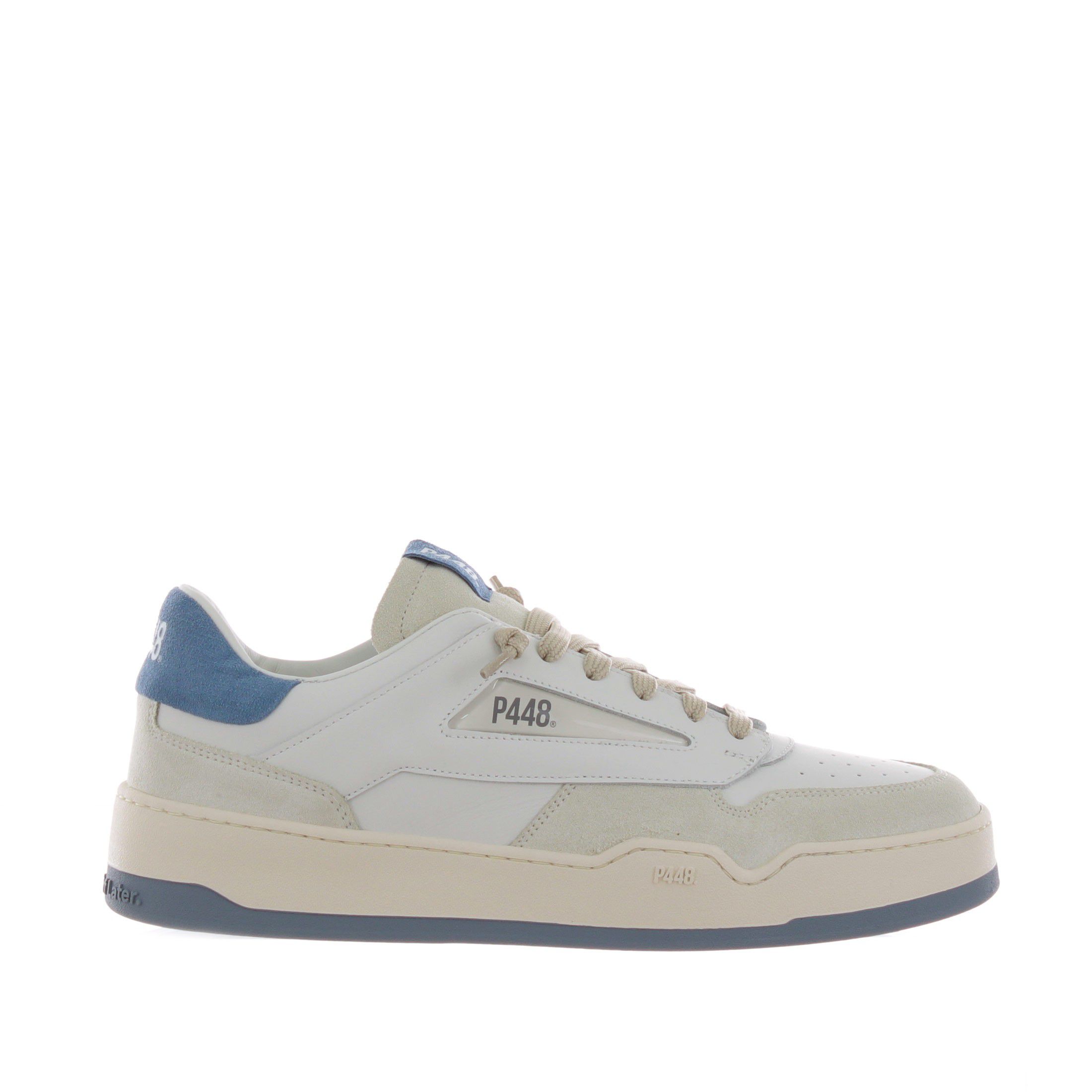 P448 sneaker brixton in camoscio e pelle da uomo