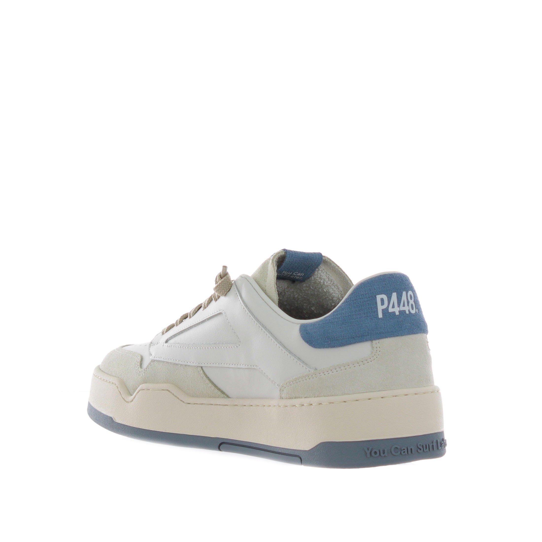 P448 sneaker brixton in camoscio e pelle da uomo