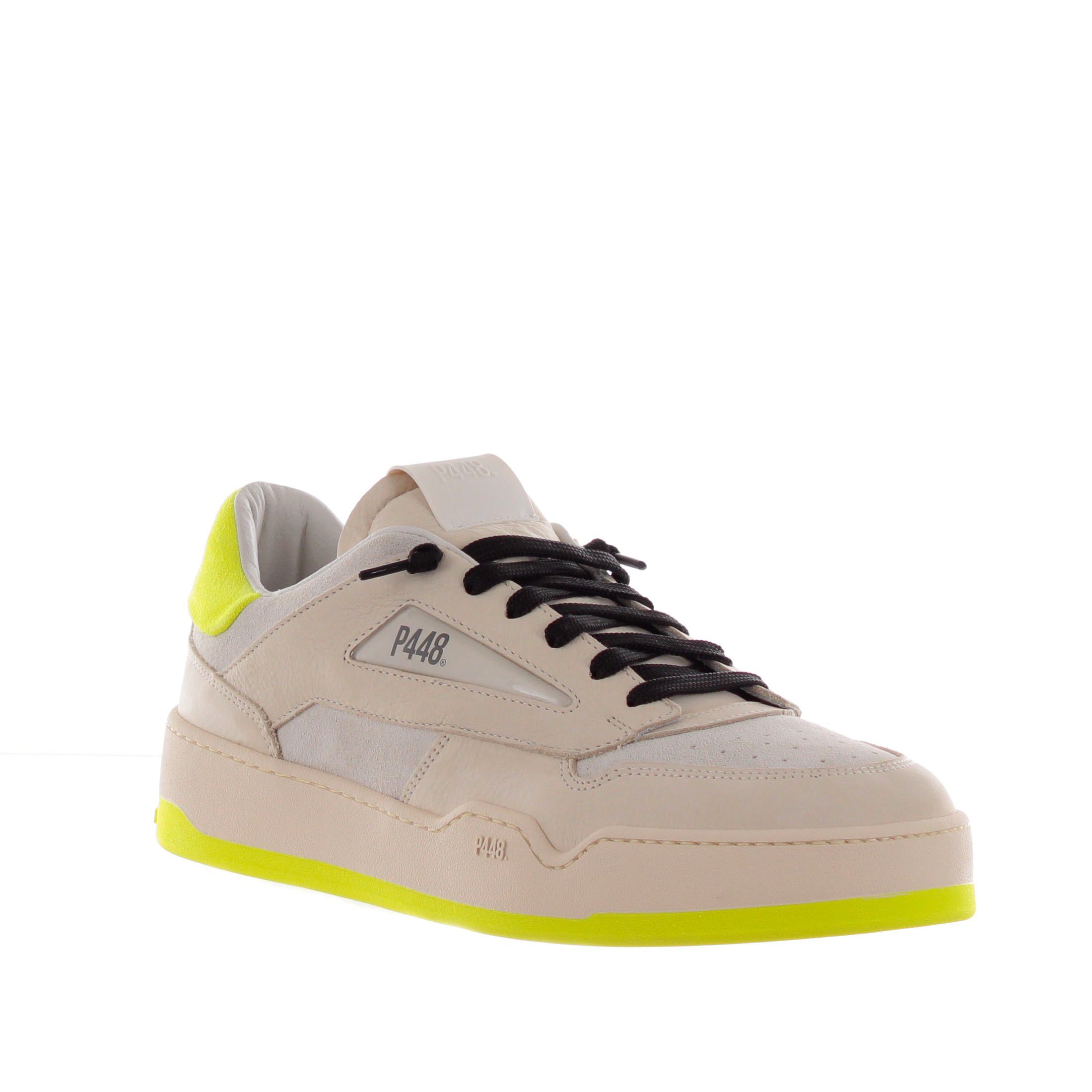 P448 sneaker brixton in camoscio e pelle da uomo