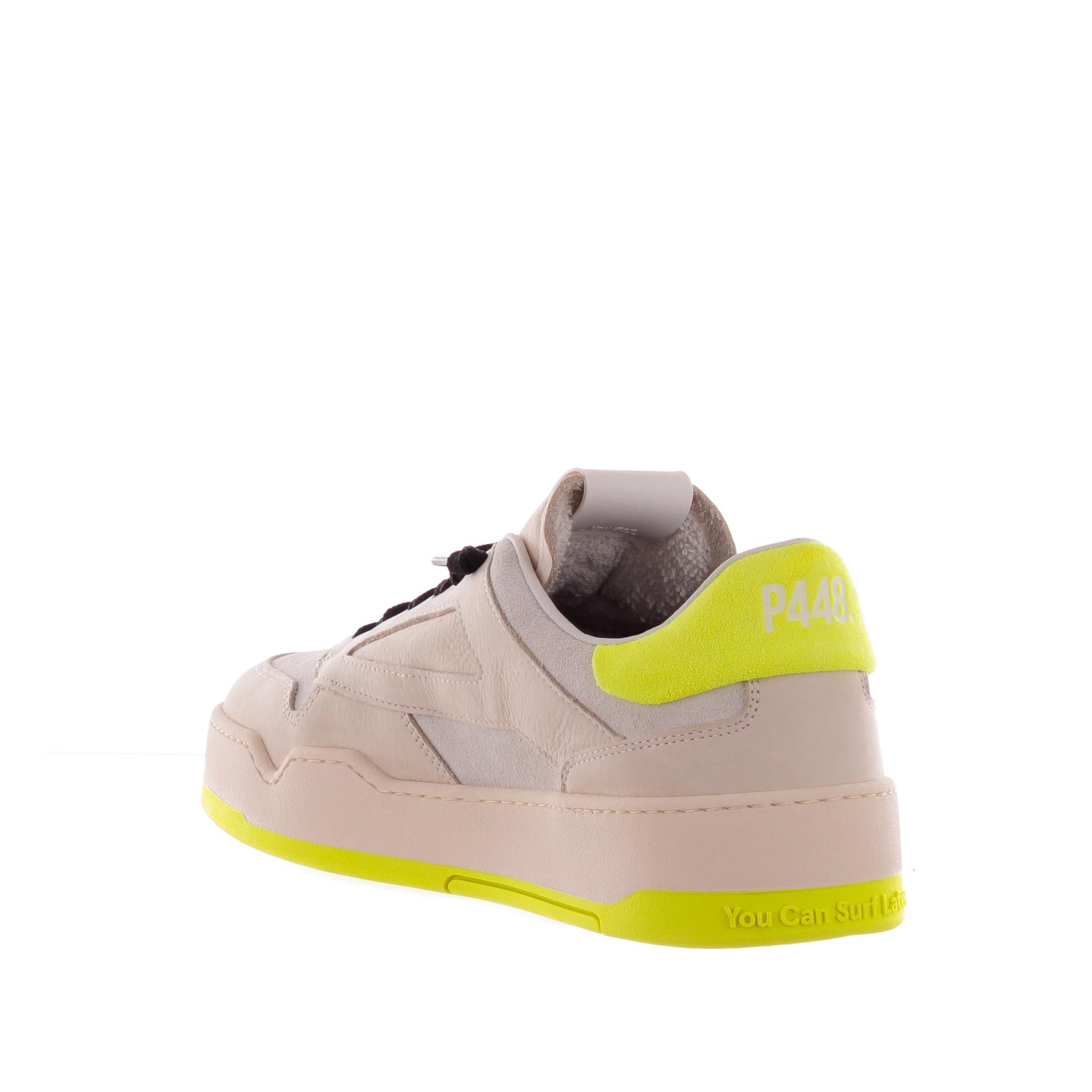 P448 sneaker brixton in camoscio e pelle da uomo