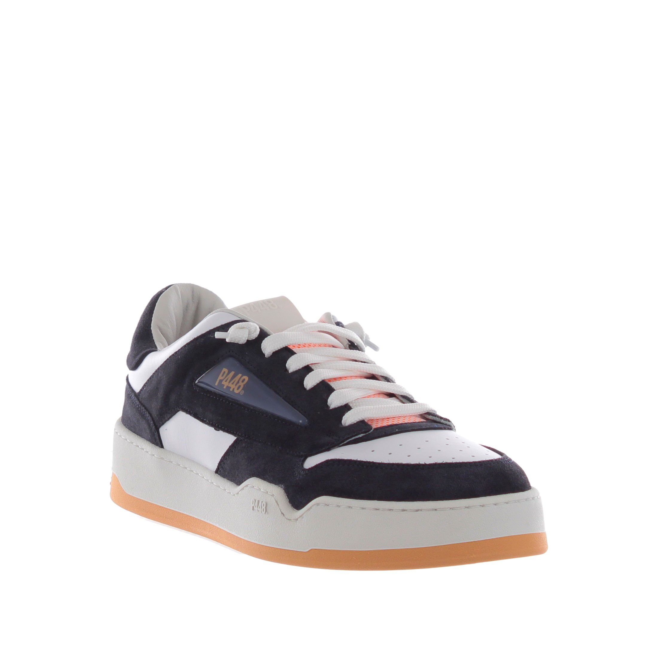 P448 sneaker brixton in camoscio e pelle da uomo
