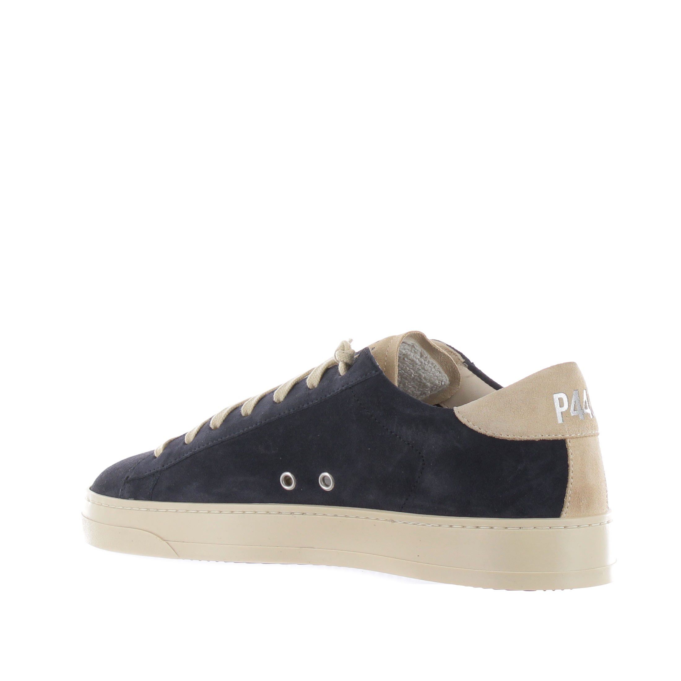 P448 sneaker in camoscio con logo traforato da uomo