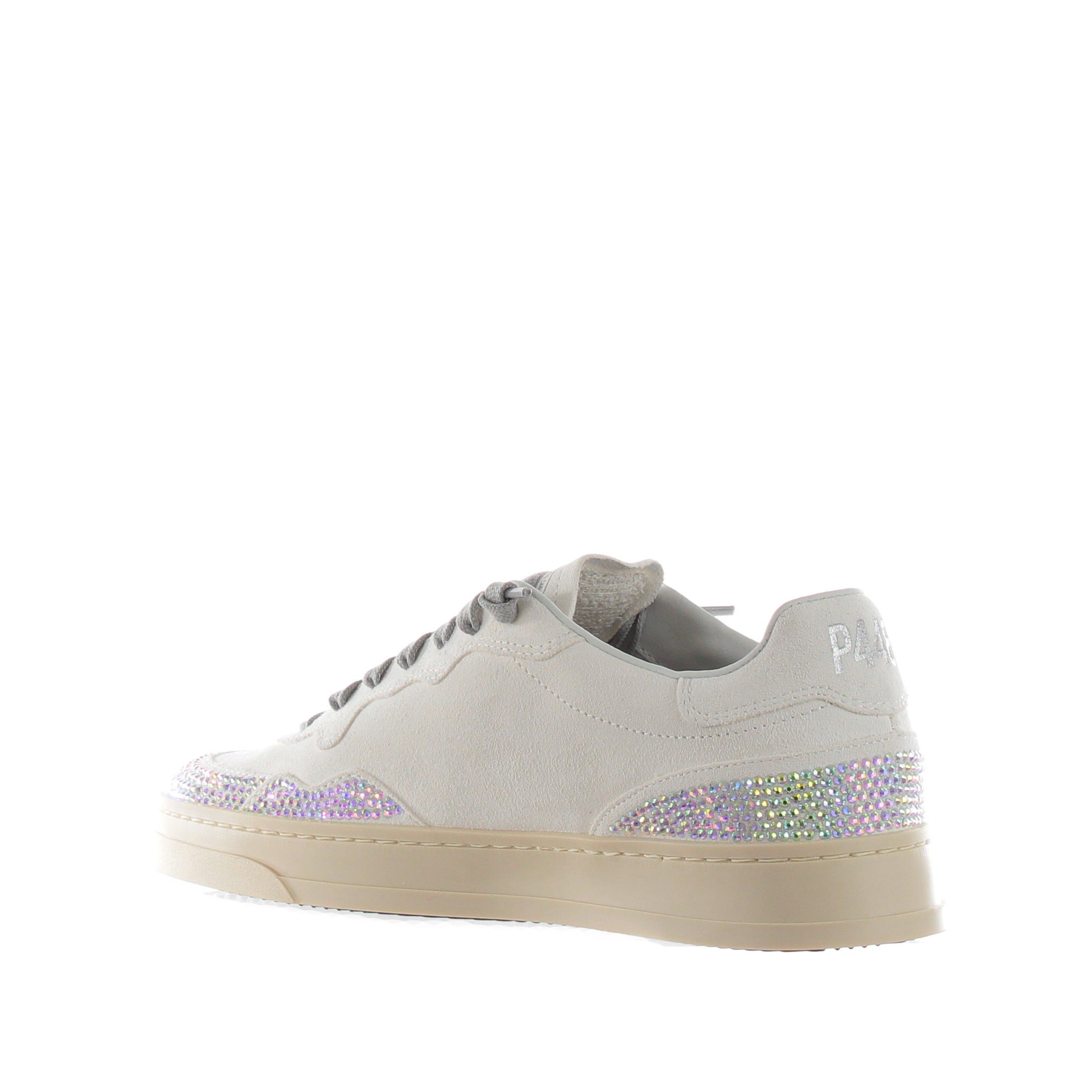 P448 sneaker in camoscio con strass da donna