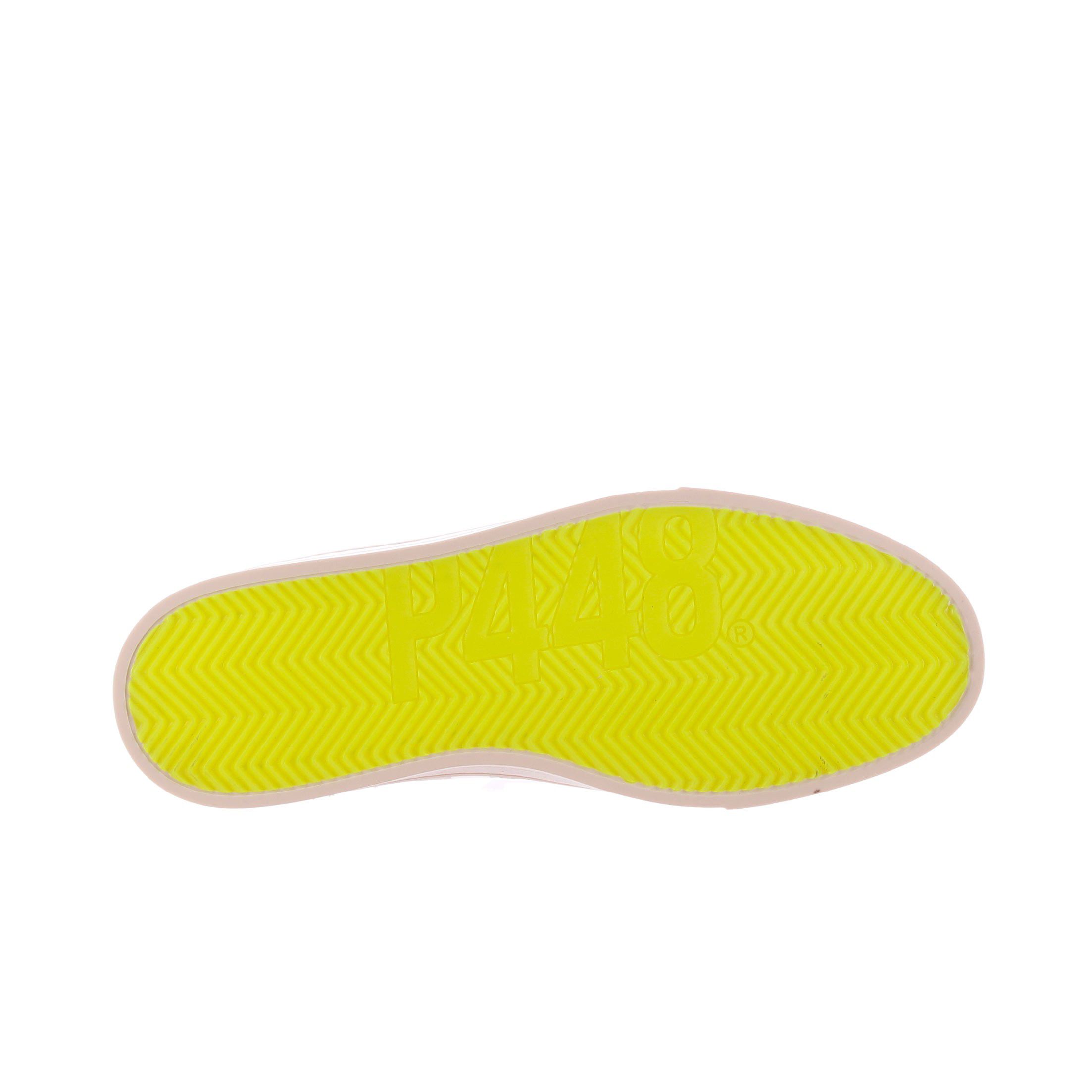 P448 sneaker in pelle con logo p448 perforato da uomo