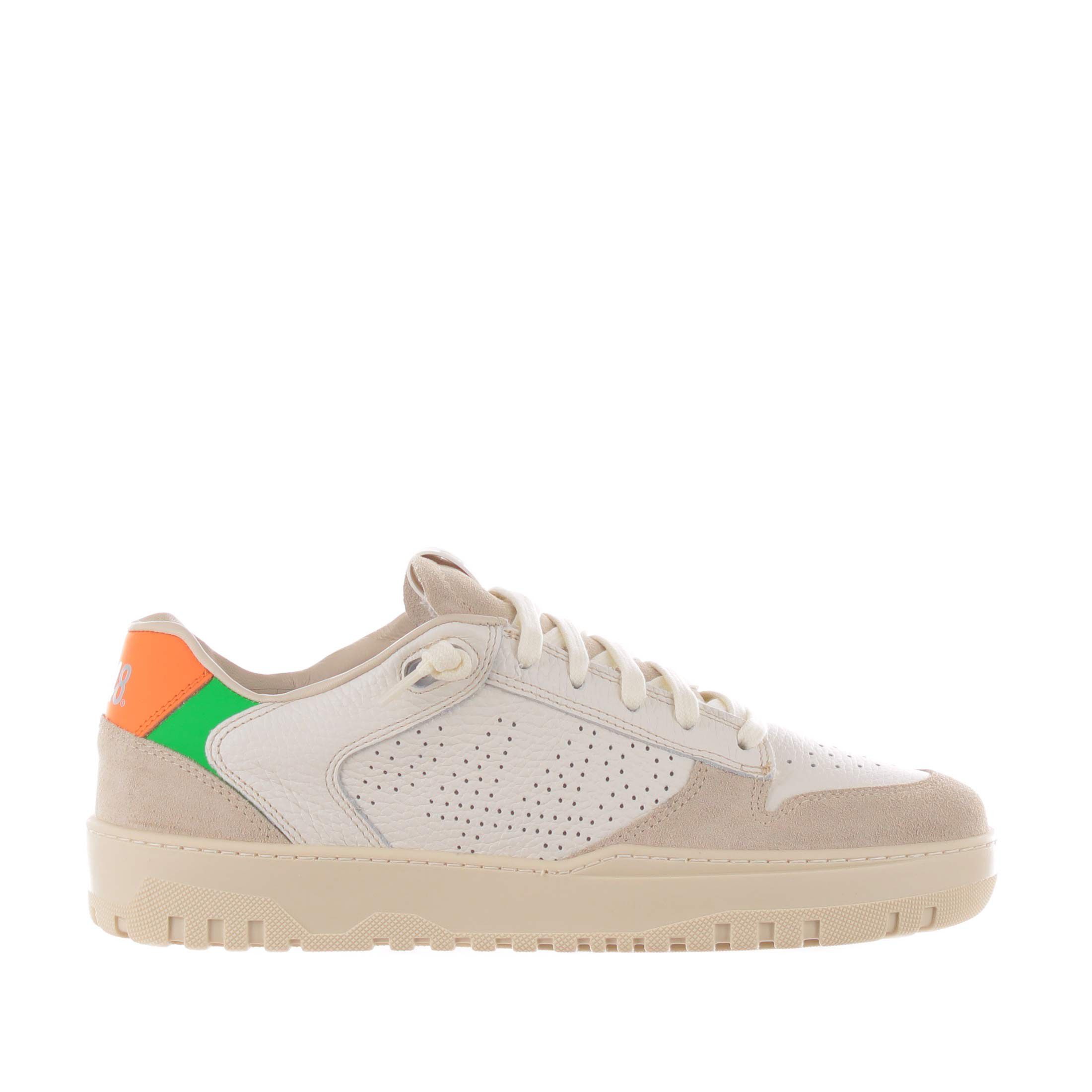 P448 sneaker in pelle martellata e suede da uomo