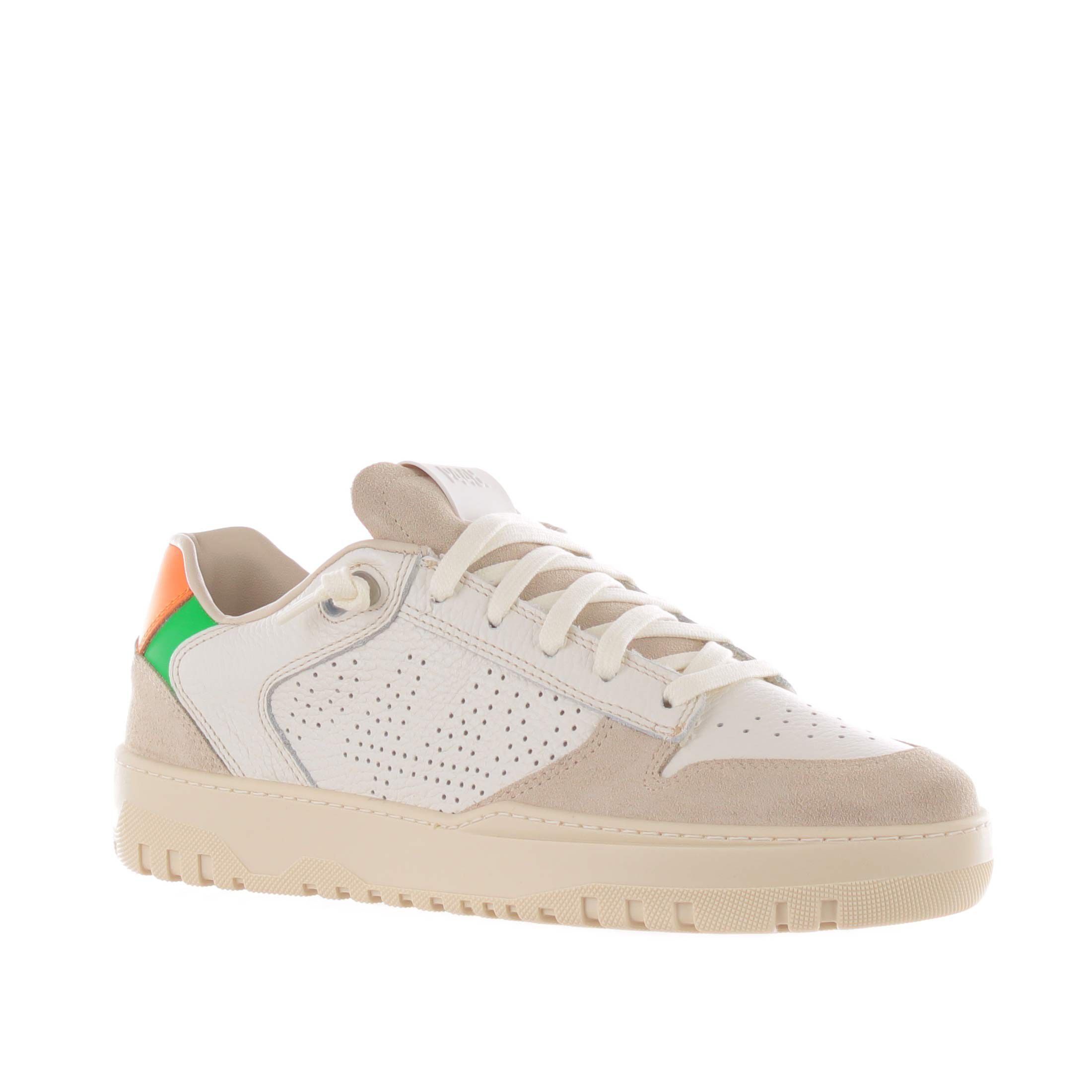 P448 sneaker in pelle martellata e suede da uomo