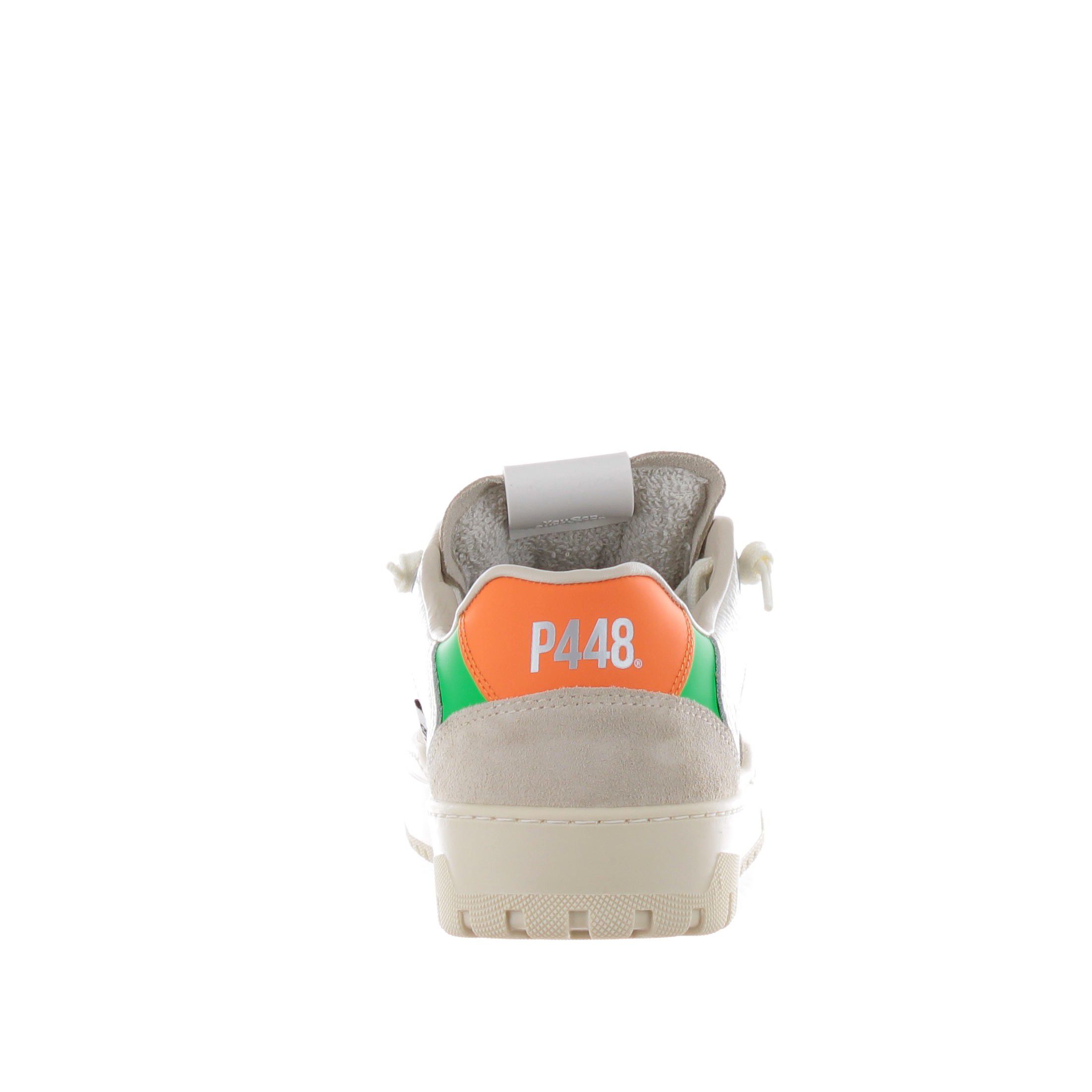 P448 sneaker in pelle martellata e suede da uomo