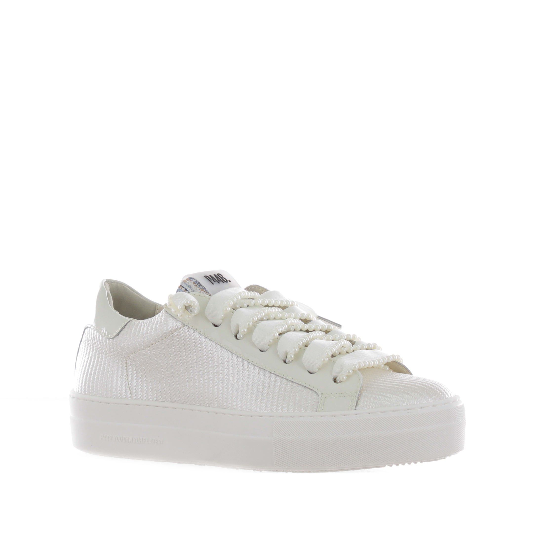 P448 sneaker thea in tessuto intrecciato da donna