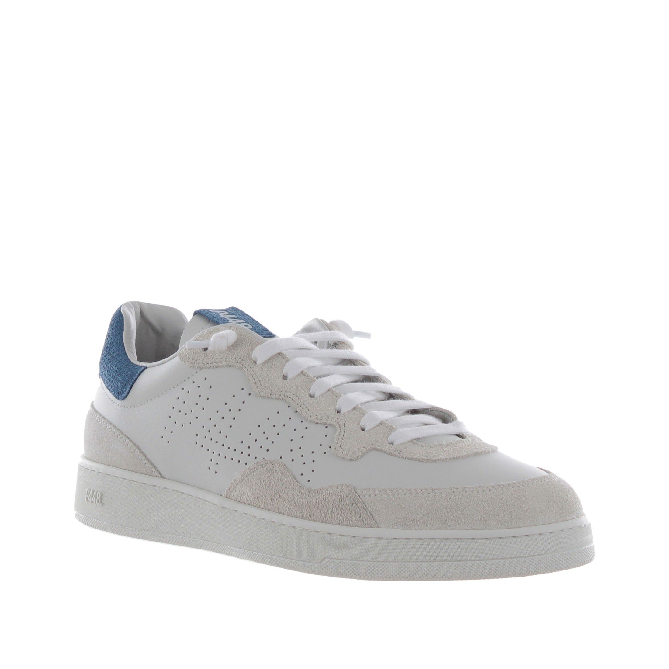 P448 sneaker vert in pelle da uomo