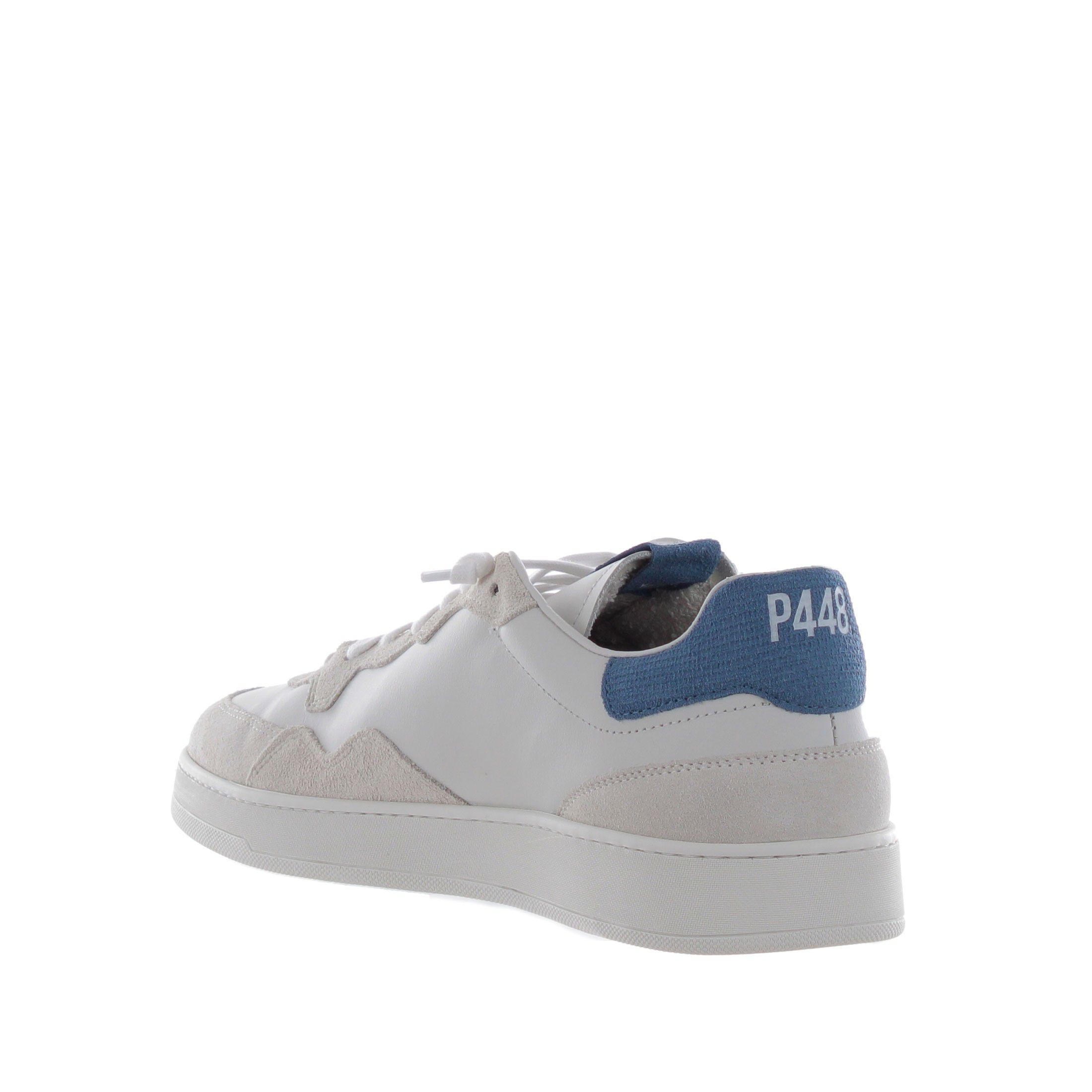 P448 sneaker vert in pelle da uomo