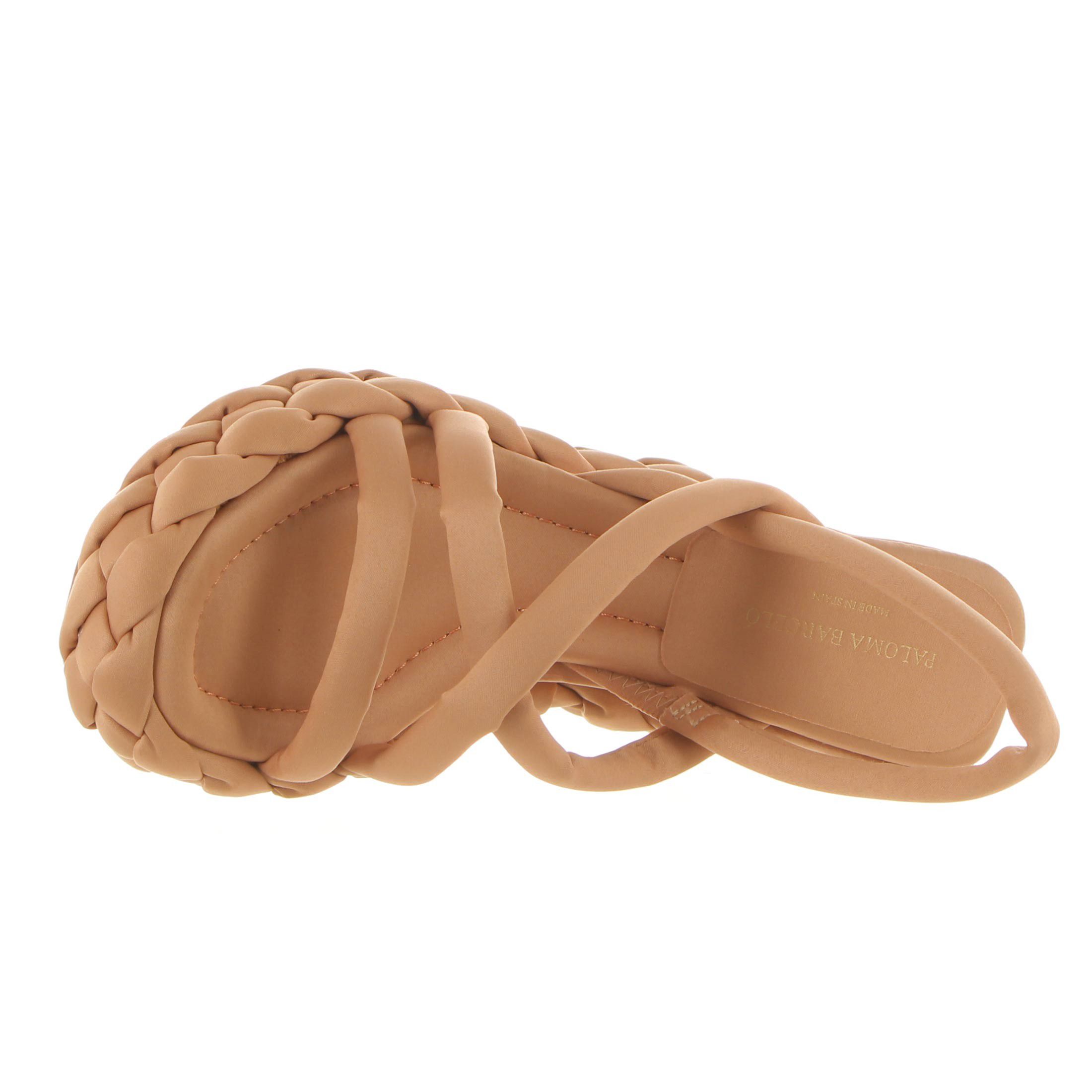 Paloma barcelo' sandalo con zeppa taila in satin da donna