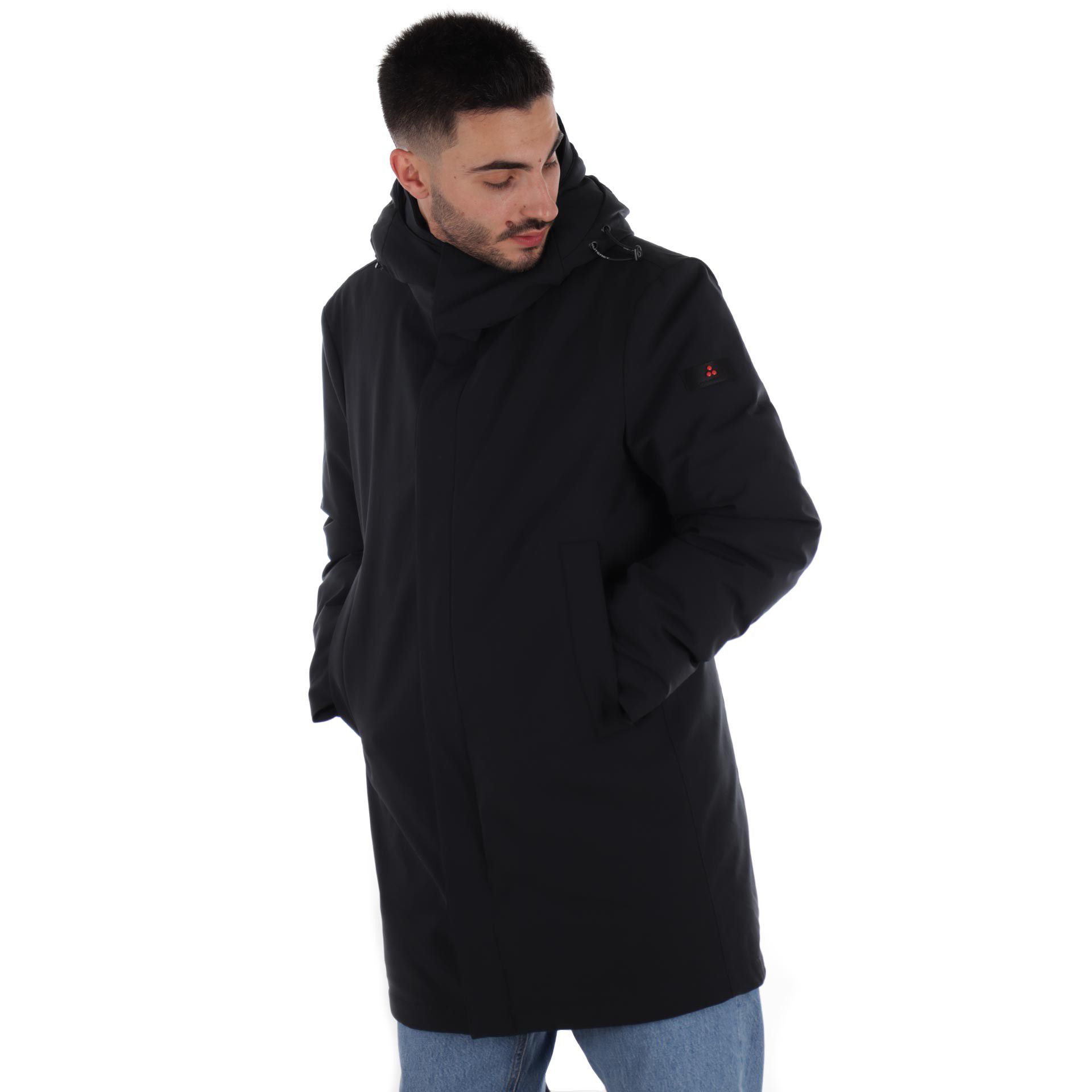 Peuterey cappotto tecnico kruger in tessuto riciclato da uomo