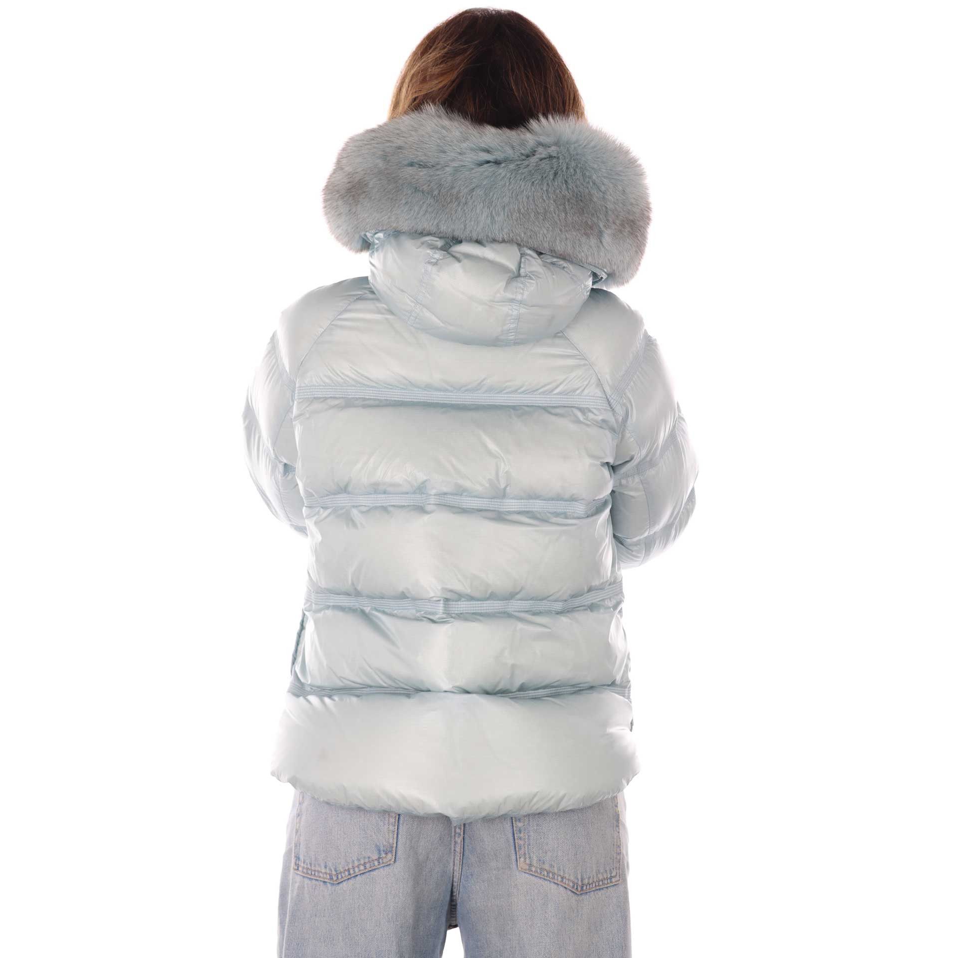 Peuterey piumino lucido in nylon ripstop da donna
