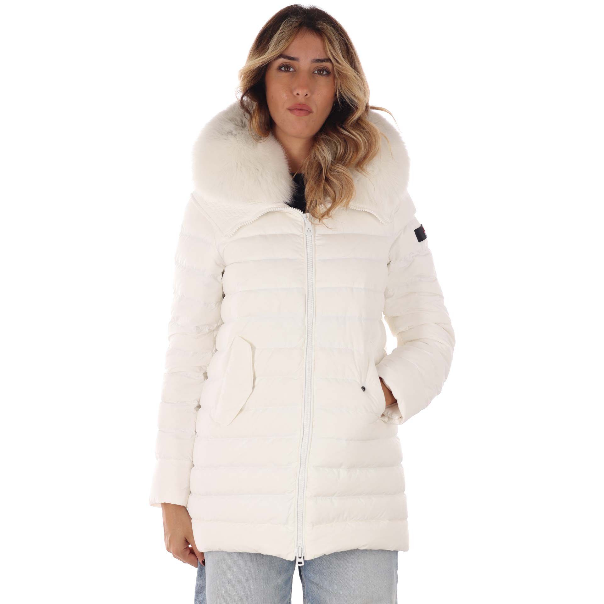 Piumino Giubbotto Lungo Beige Peuterey Piumino Beige Lungo