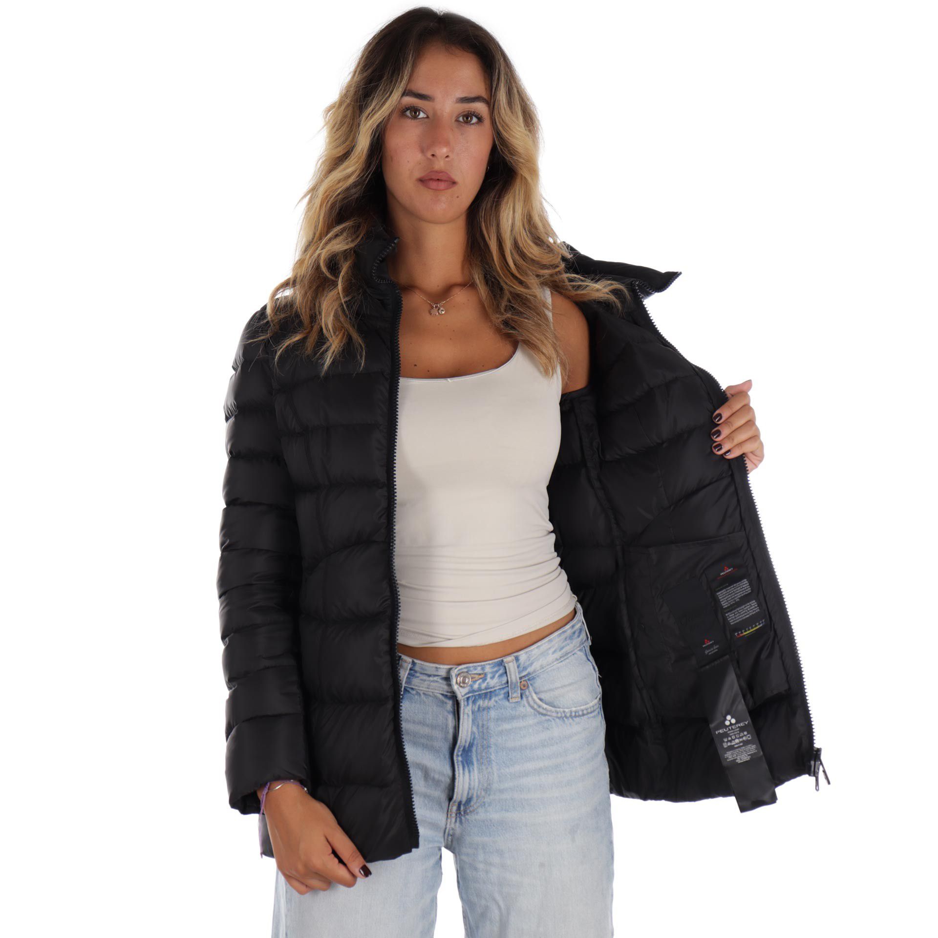 Peuterey piumino slim esdra in tessuto riciclato da donna