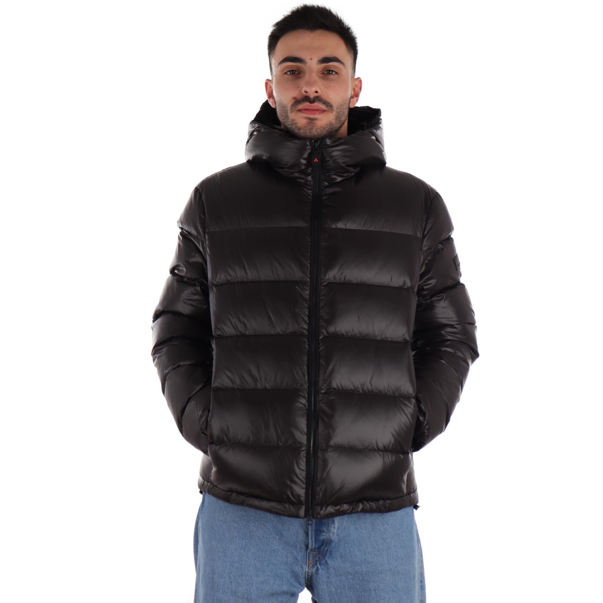 Peuterey sport jackets honova in nylon lucido da uomo