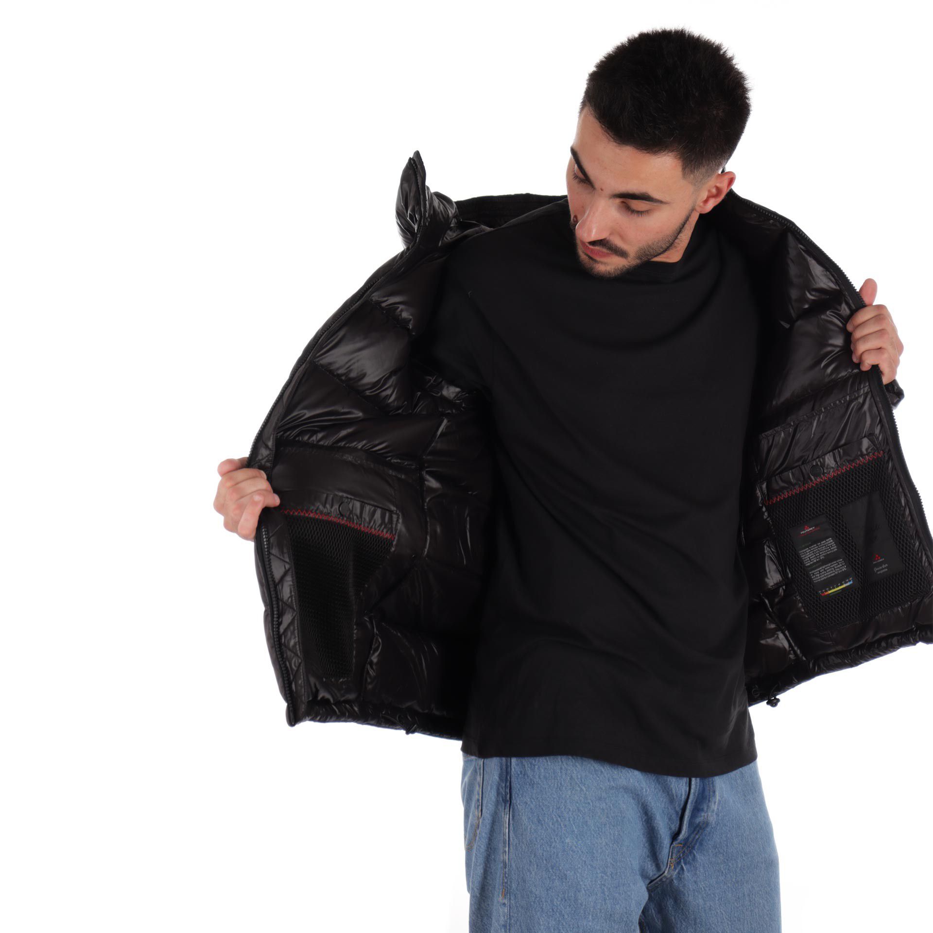 Peuterey sport jackets honova in nylon lucido da uomo