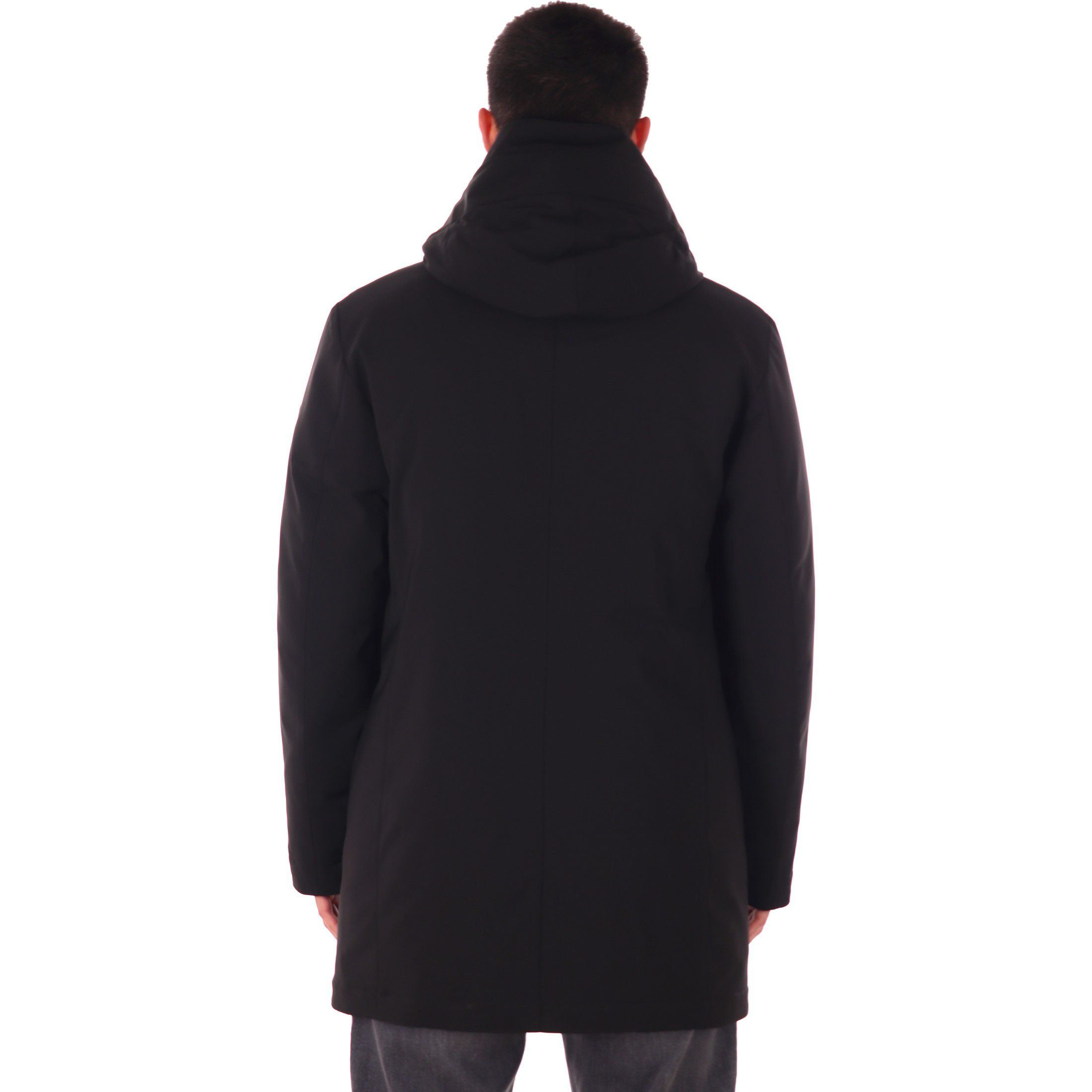 Peuterey trench liscio in nylon stretch da uomo