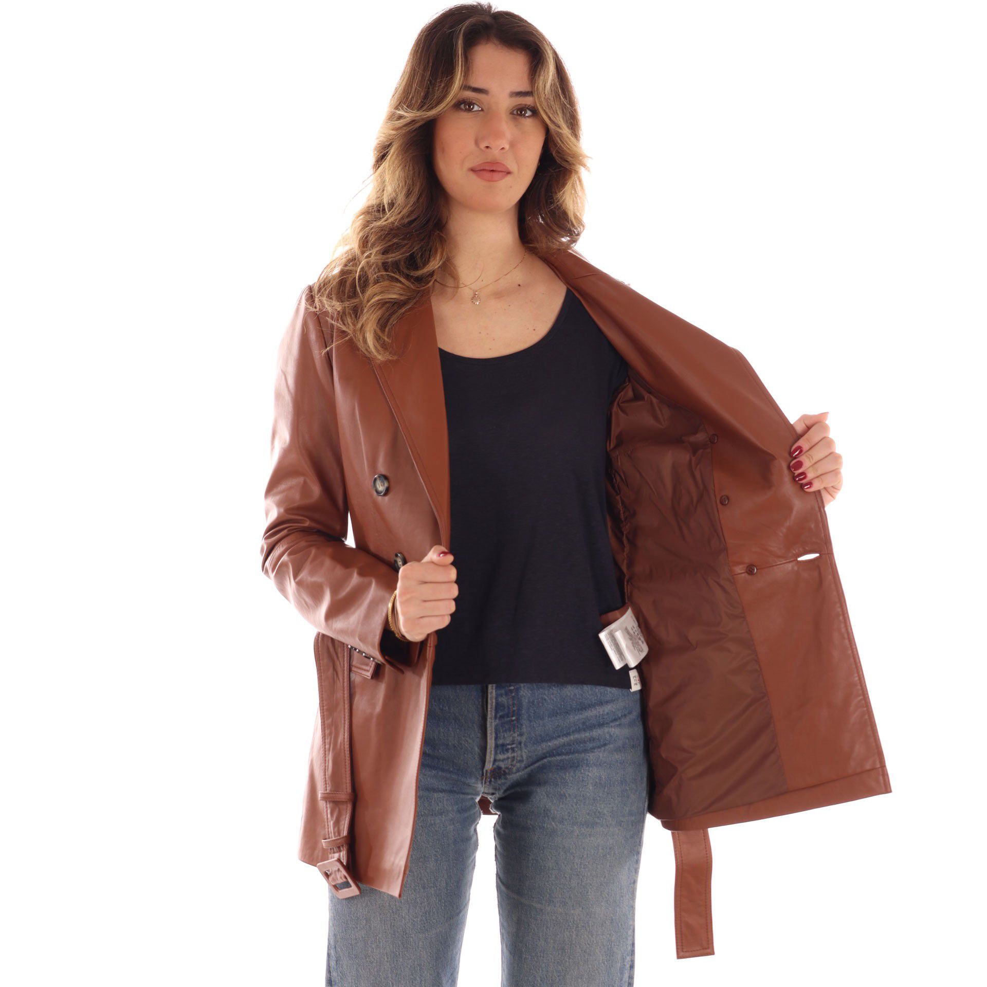 Peuterey trench zulema in nappa da donna