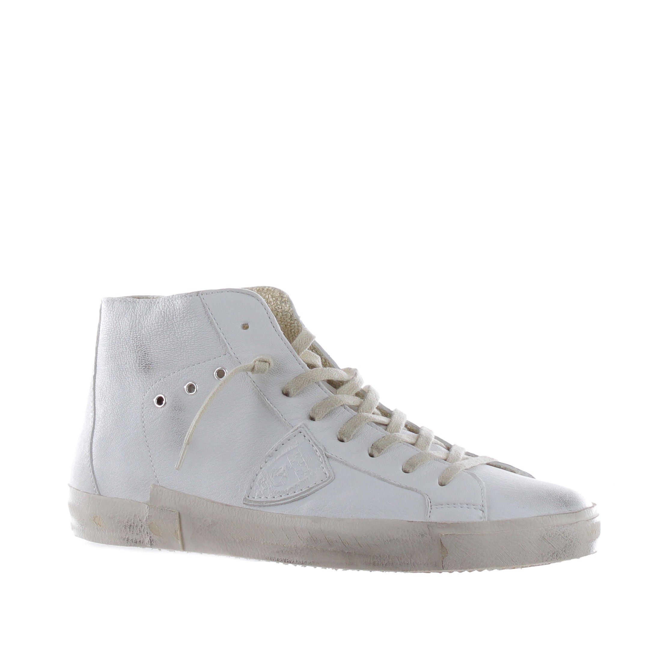 Philippe model sneaker high top paris x in pelle da uomo