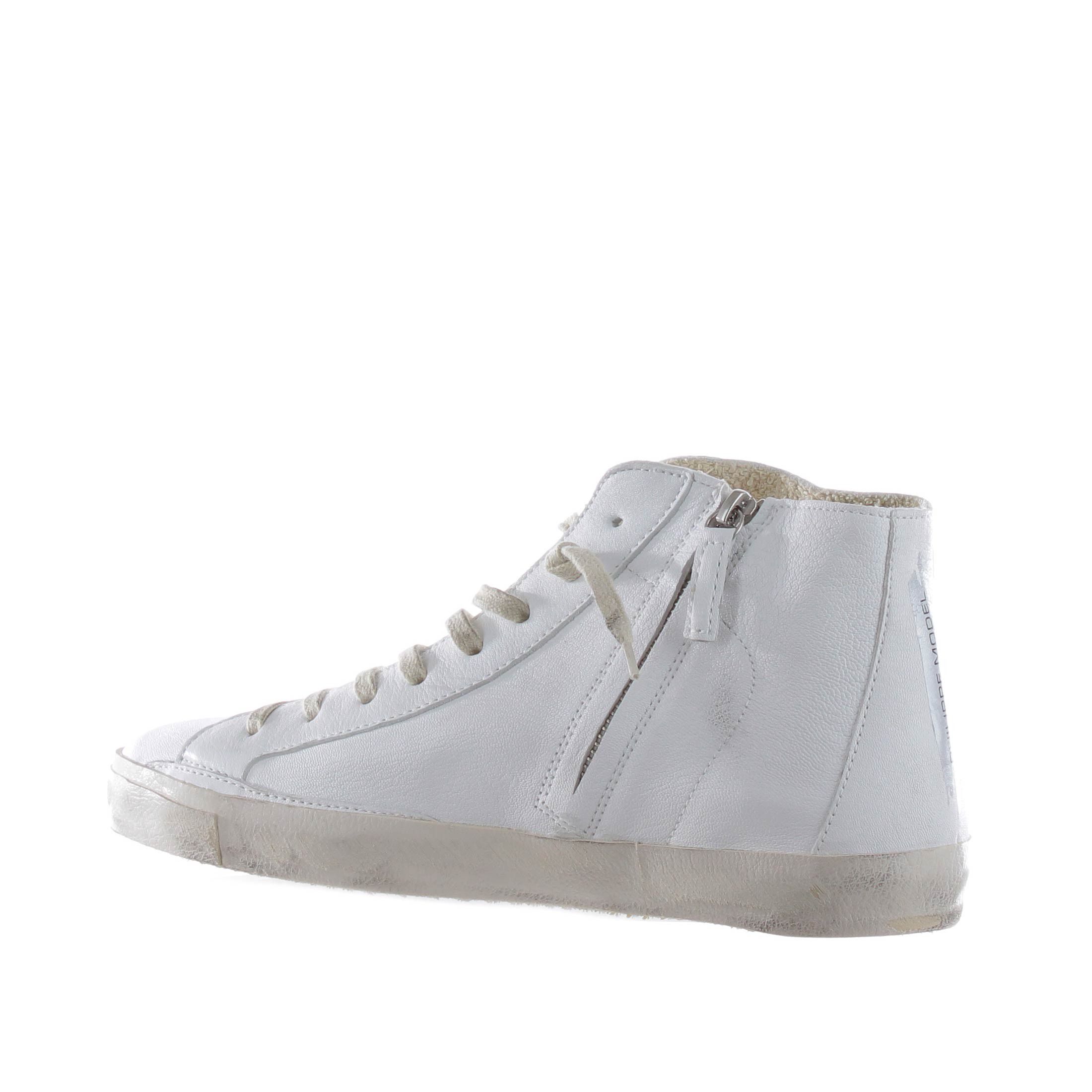 Philippe model sneaker high top paris x in pelle da uomo