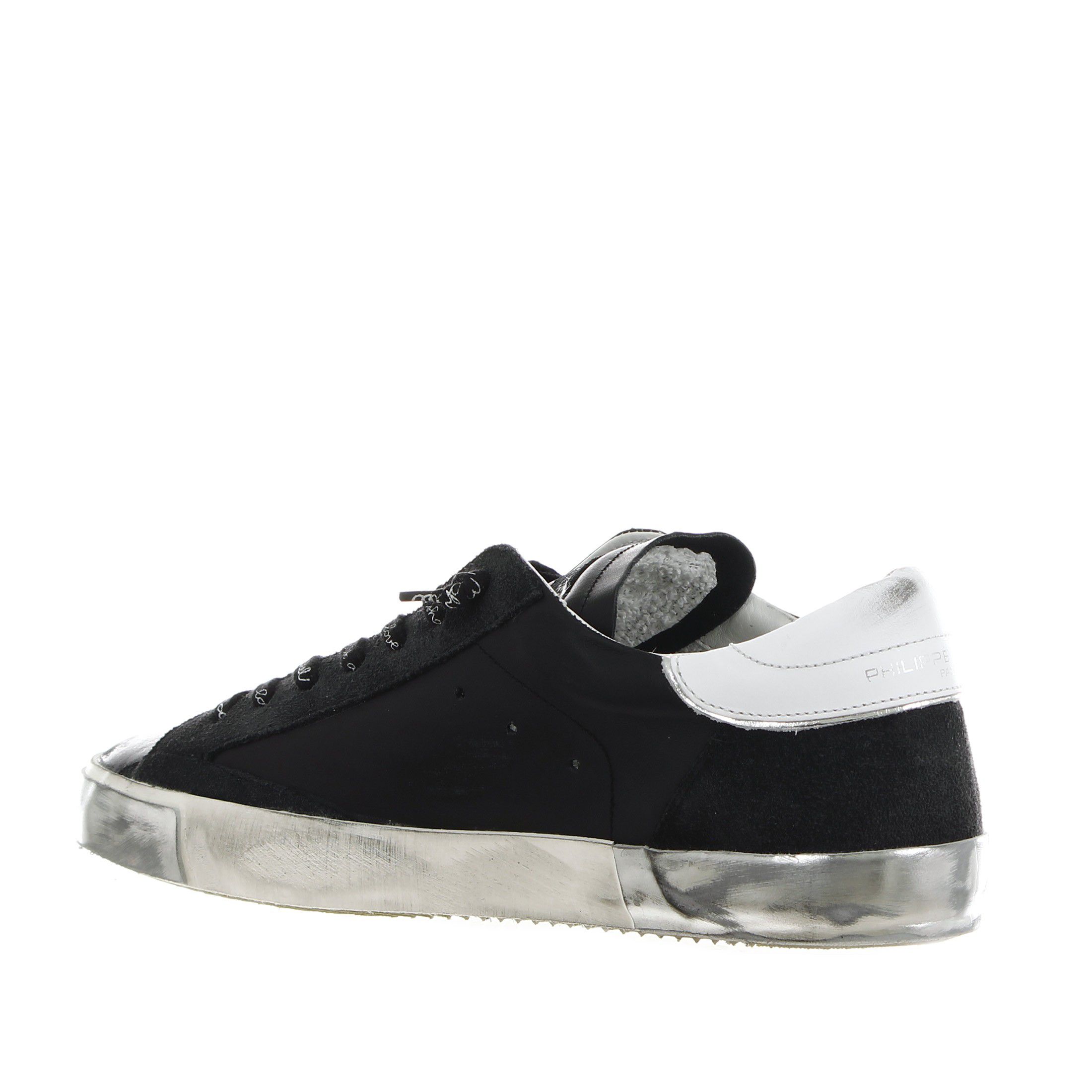 Philippe model sneaker paris x foxy laminè in pelle da uomo