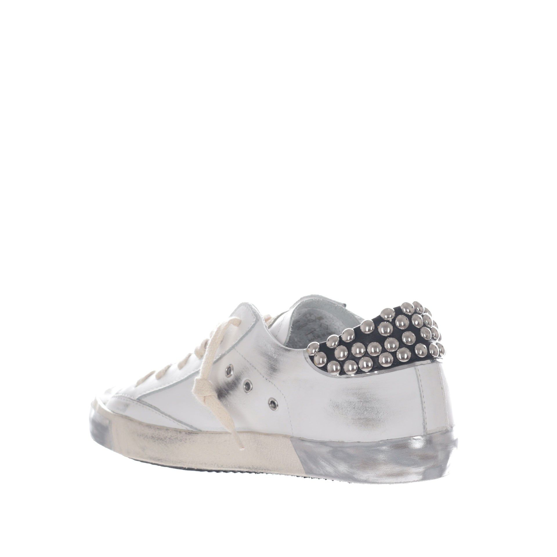 Sneaker paris x low in pelle con borchie