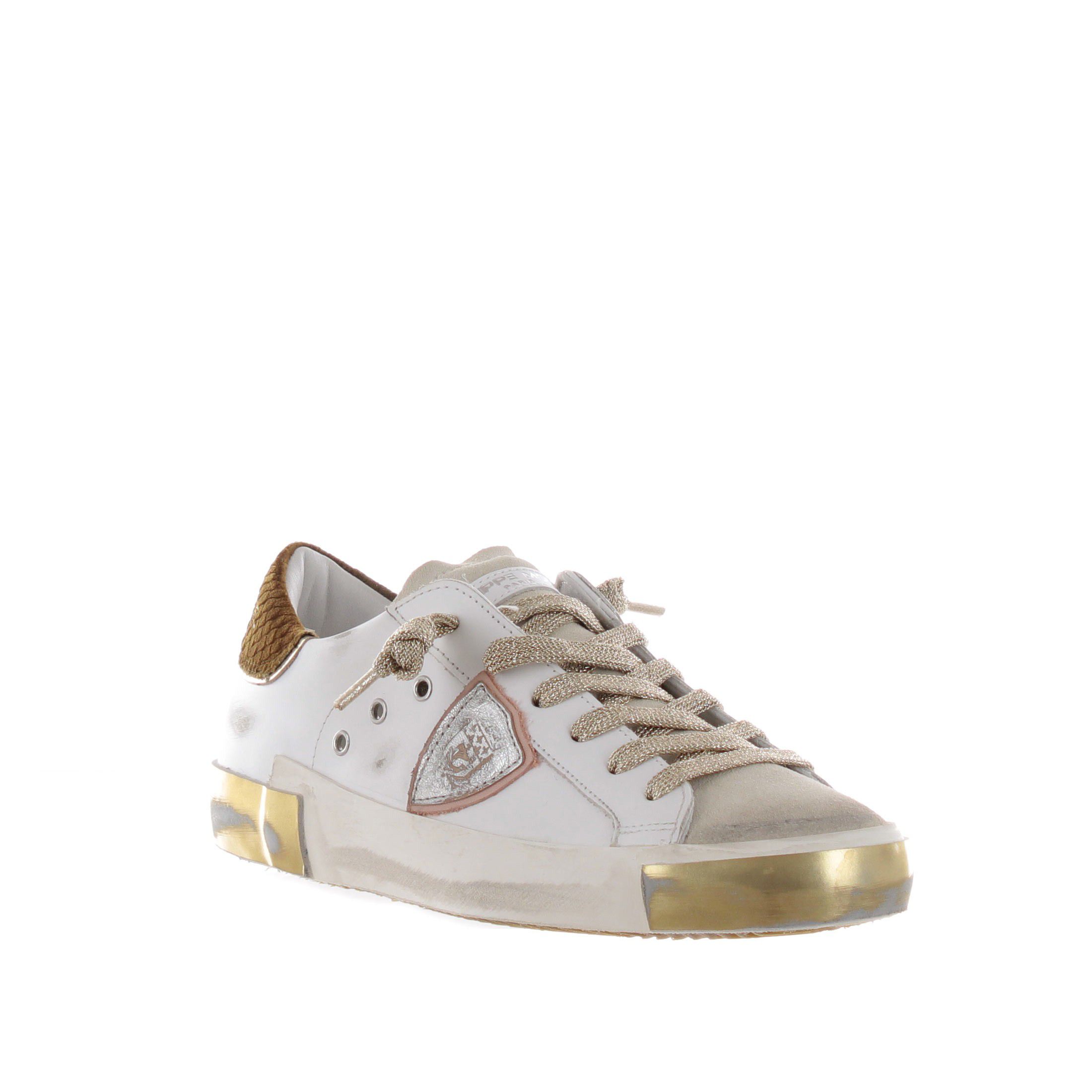 Philippe model sneaker paris x low in pelle e camoscio da donna